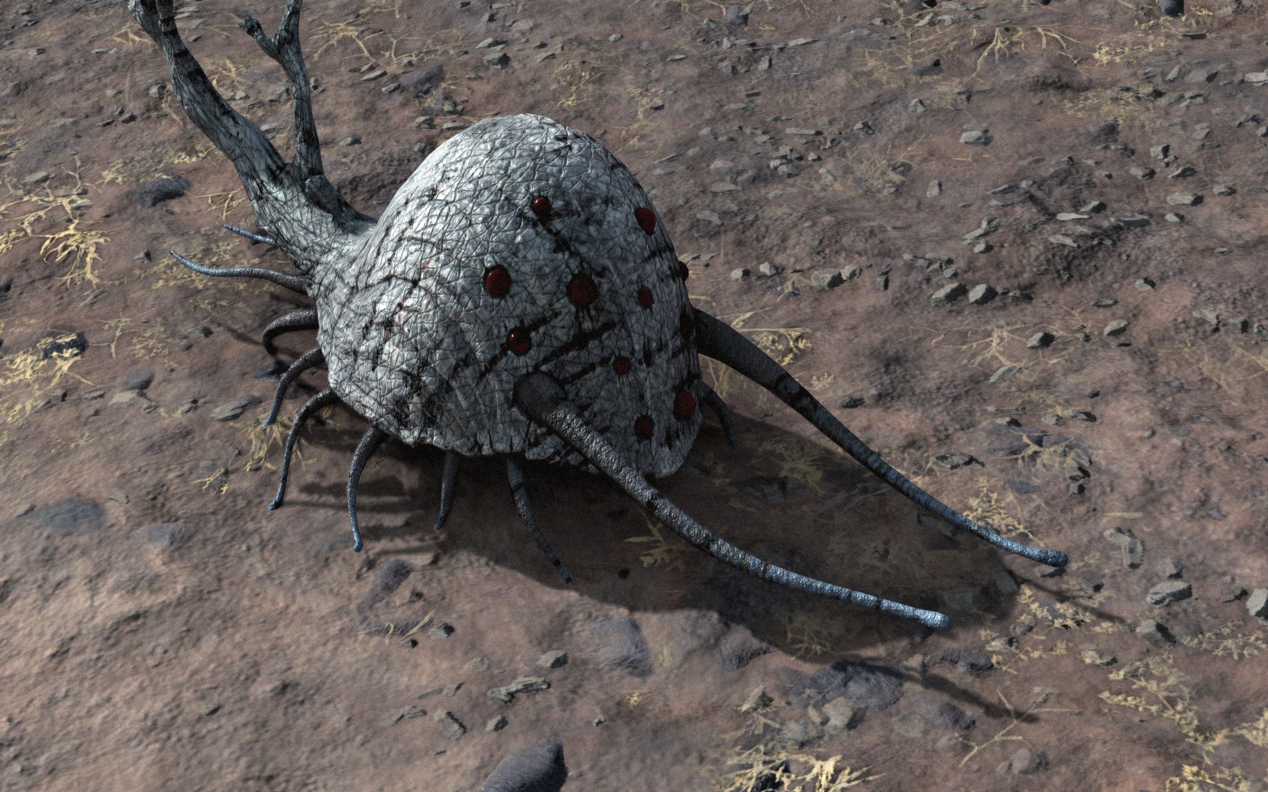 Carasnail Scavenger skittering along the ground