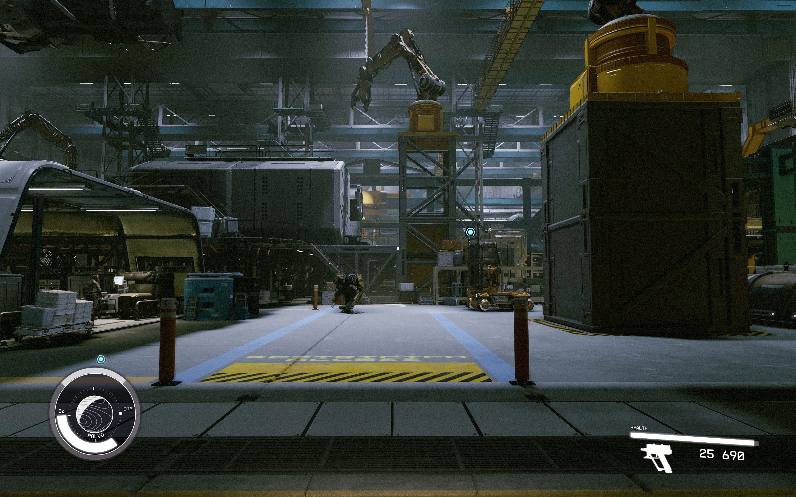 Starfield HopeTech Warehouse overview with machinery