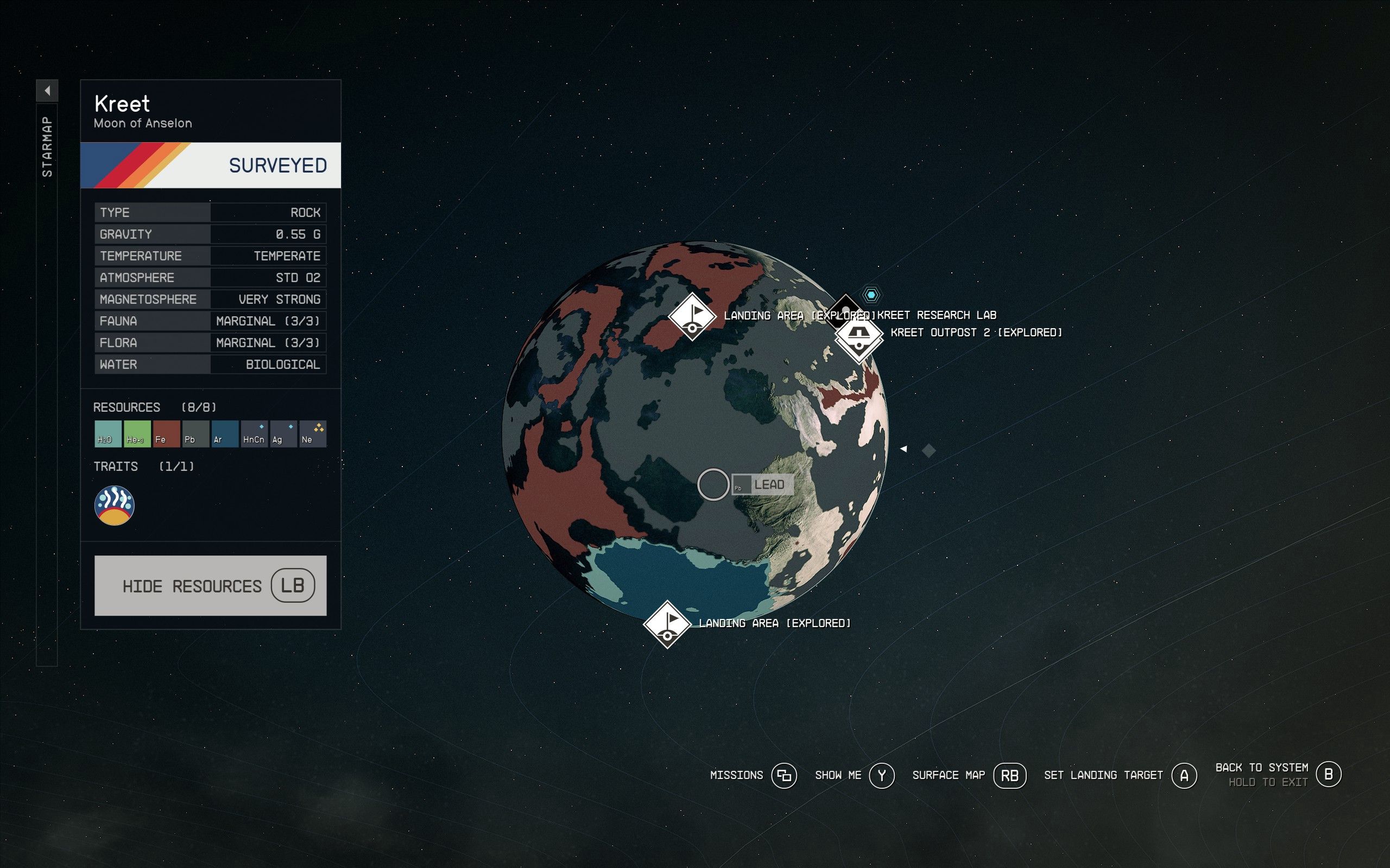Starfield: How to 100% survey a planet