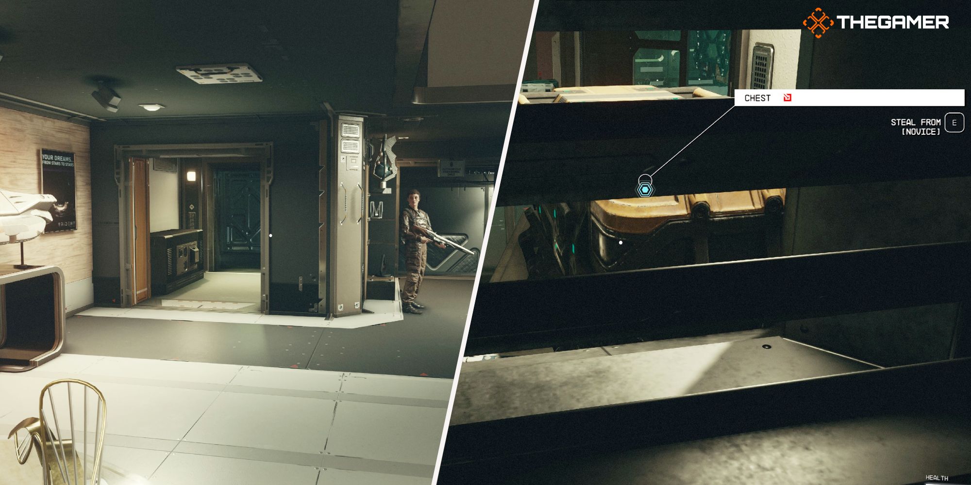 Sneaking through the Trident Luxury Lines vents to steal the Prototype Schematics
