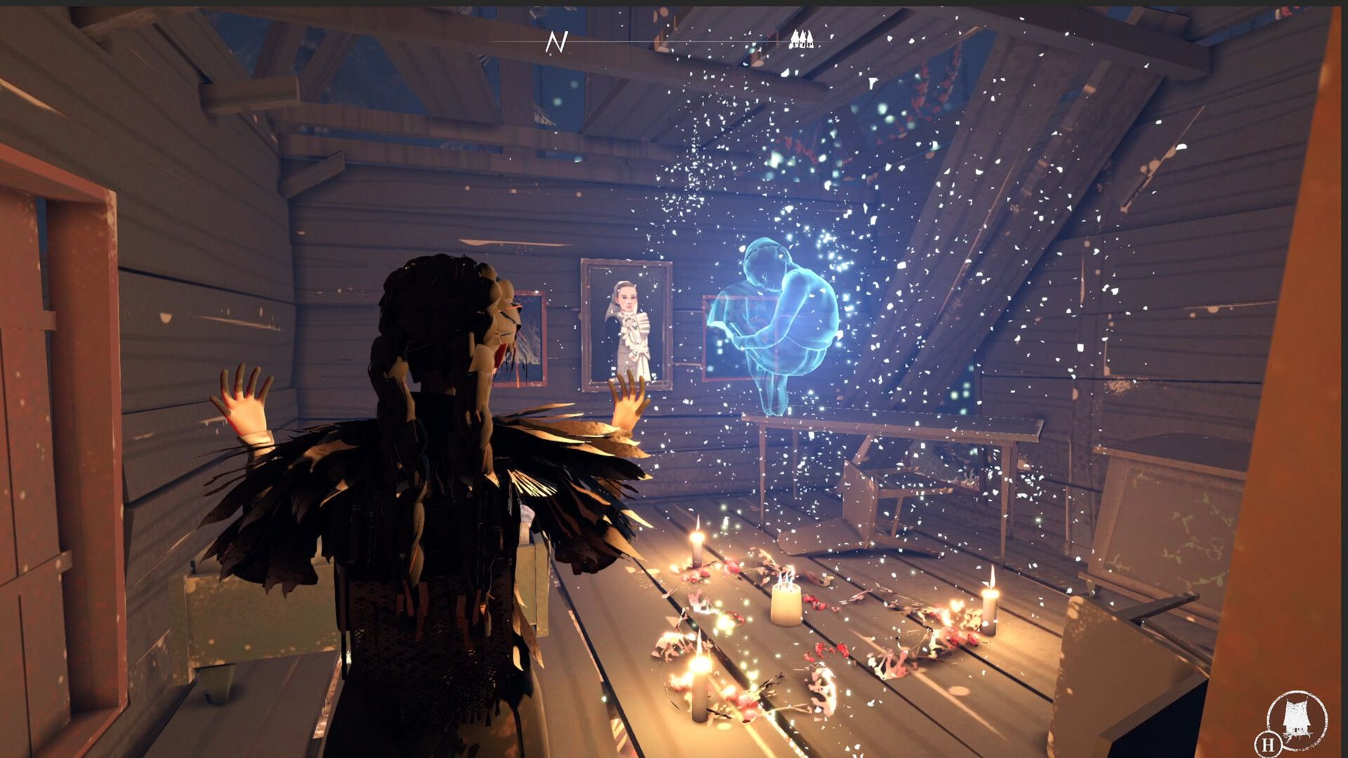The apprentice casting a spell in Reka.