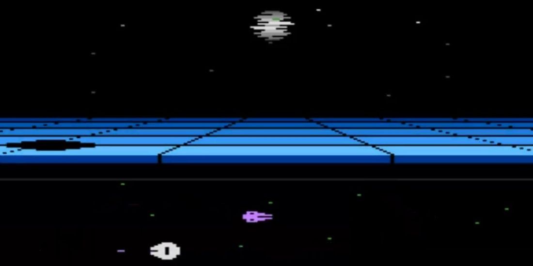 The opening moments of Star Wars Return of the Jedi Death Star Battle for the Atari 5200