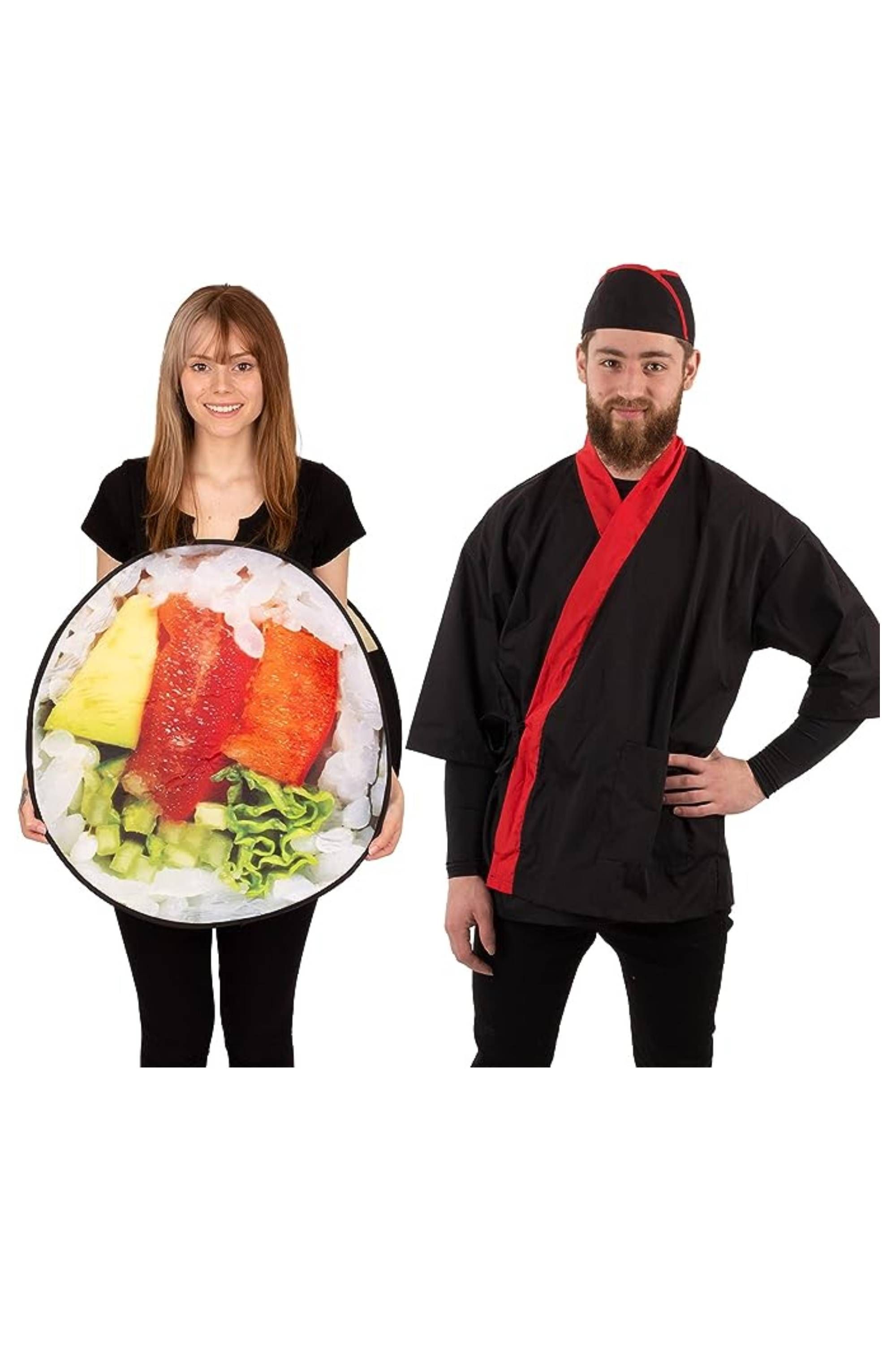 Tigerdoe Halloween Couples Sushi Costume Set