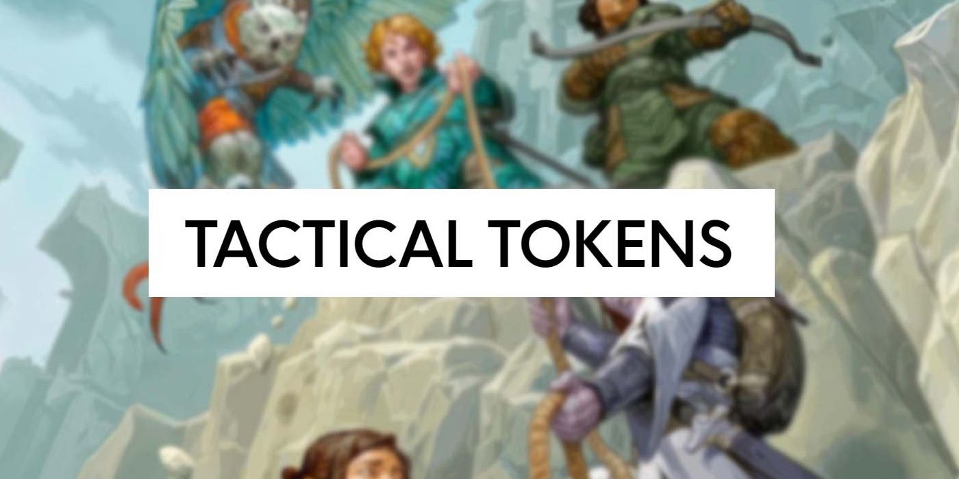 Dungeons and Dragons Tactical Tokens Logo with Artwork from Wizards of the Coast