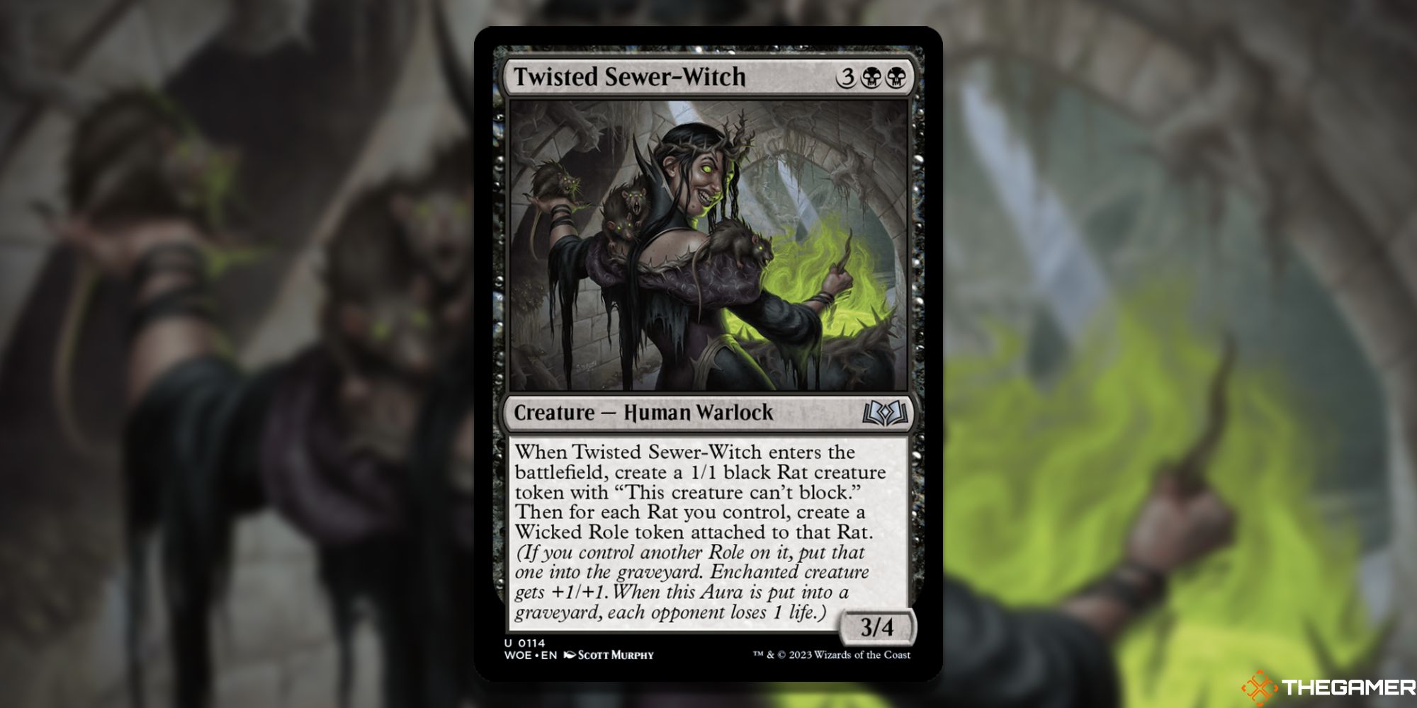 MTG: Twisted Sewer-Witch card