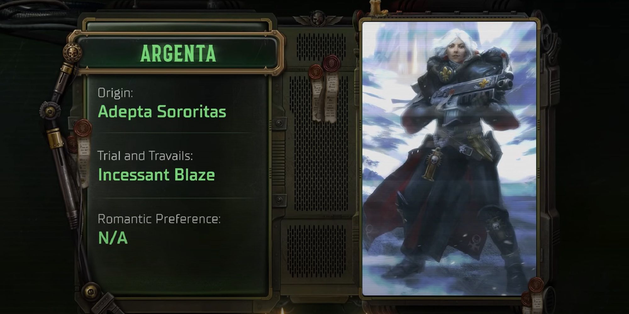 warhammer 40000 rogue trader sister argenta