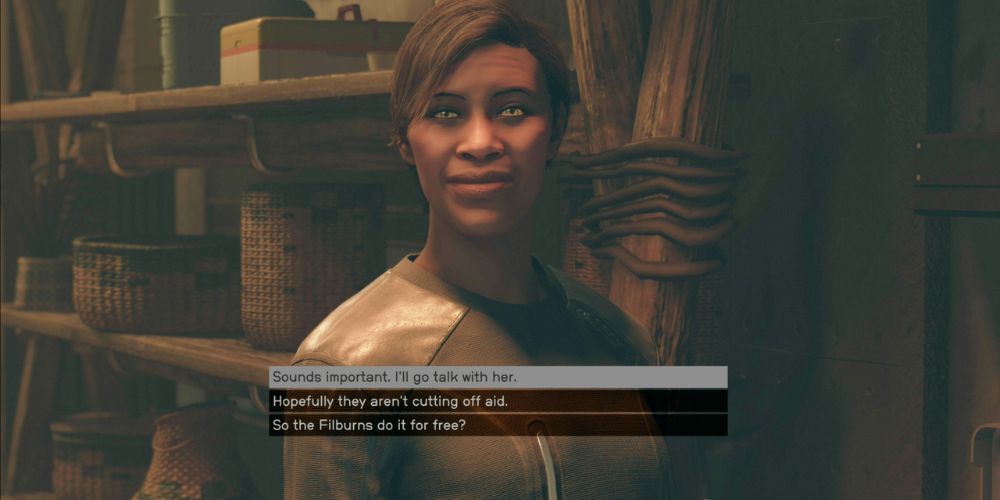 screenshot of Amira Wolf in Starfield