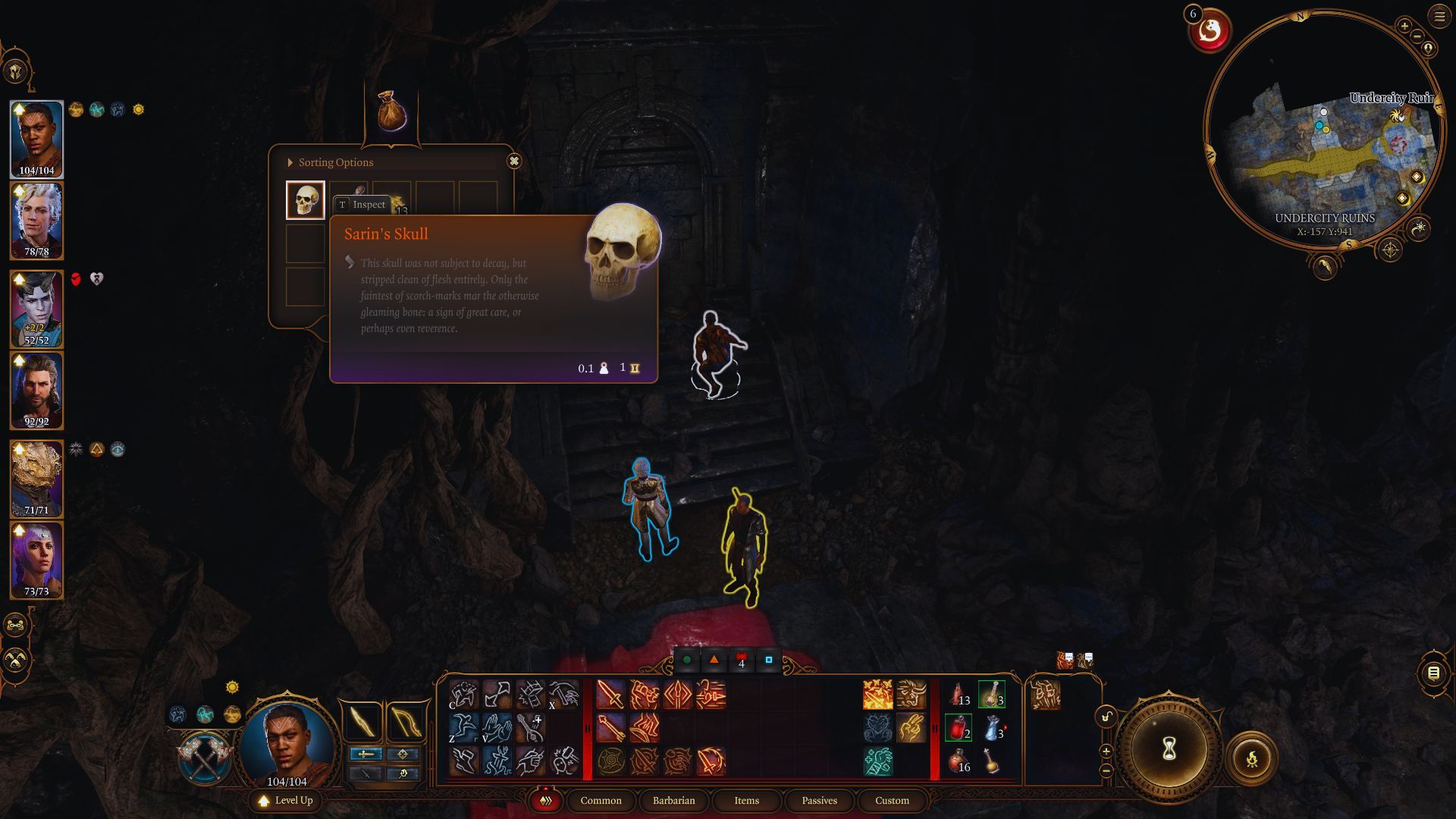 Baldur's Gate 3 - Finding Sarin's Skull in the Undercity Ruins