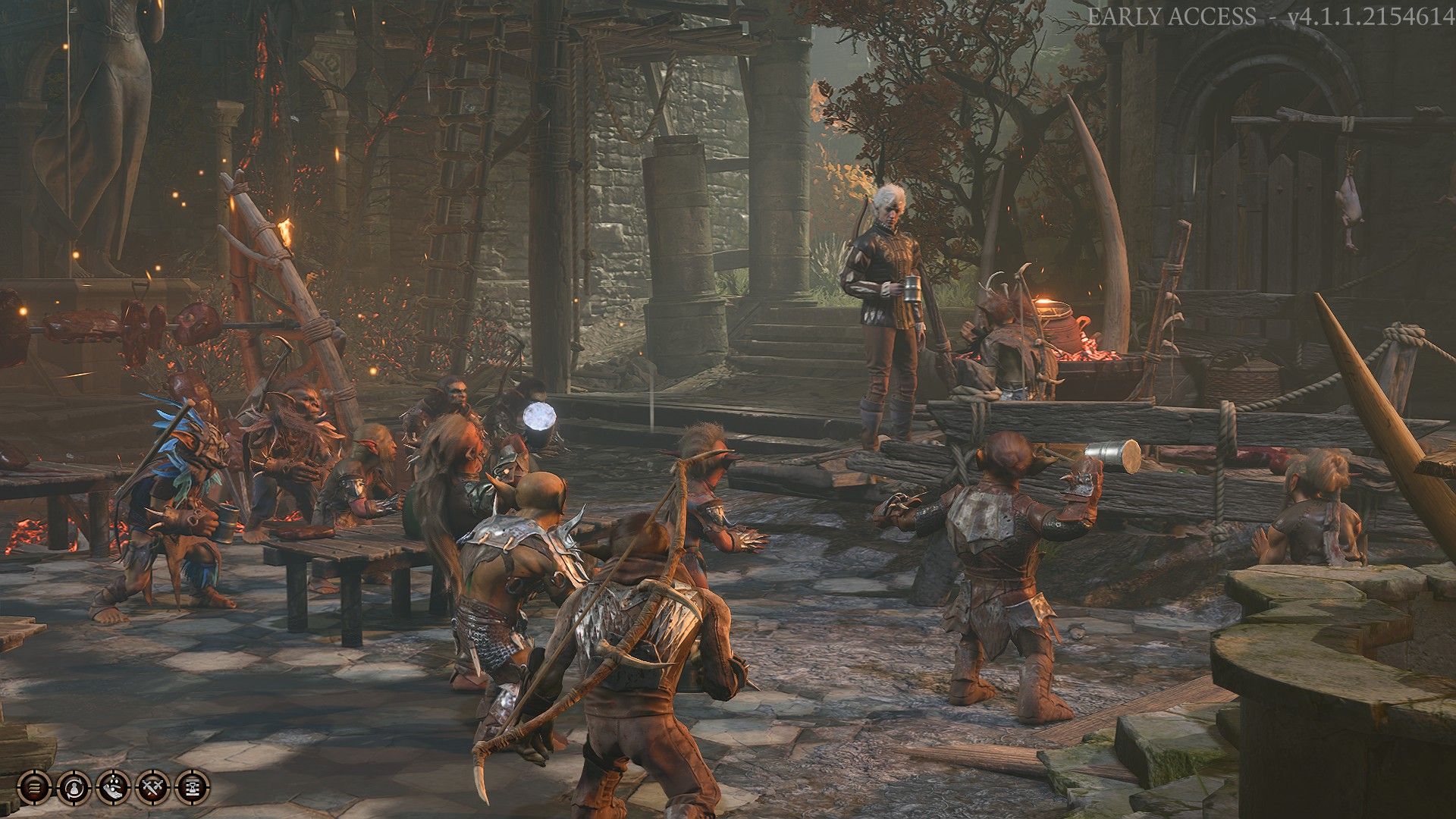 Baldur's Gate 3 Goblin Camp Drinking With Astarion