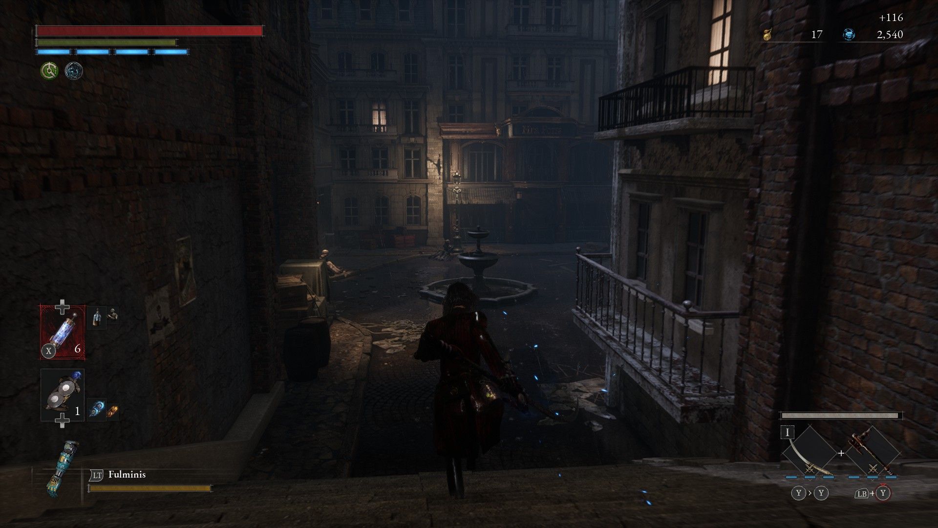 P Runs Down Stairs Of Charity Market in Lies of P