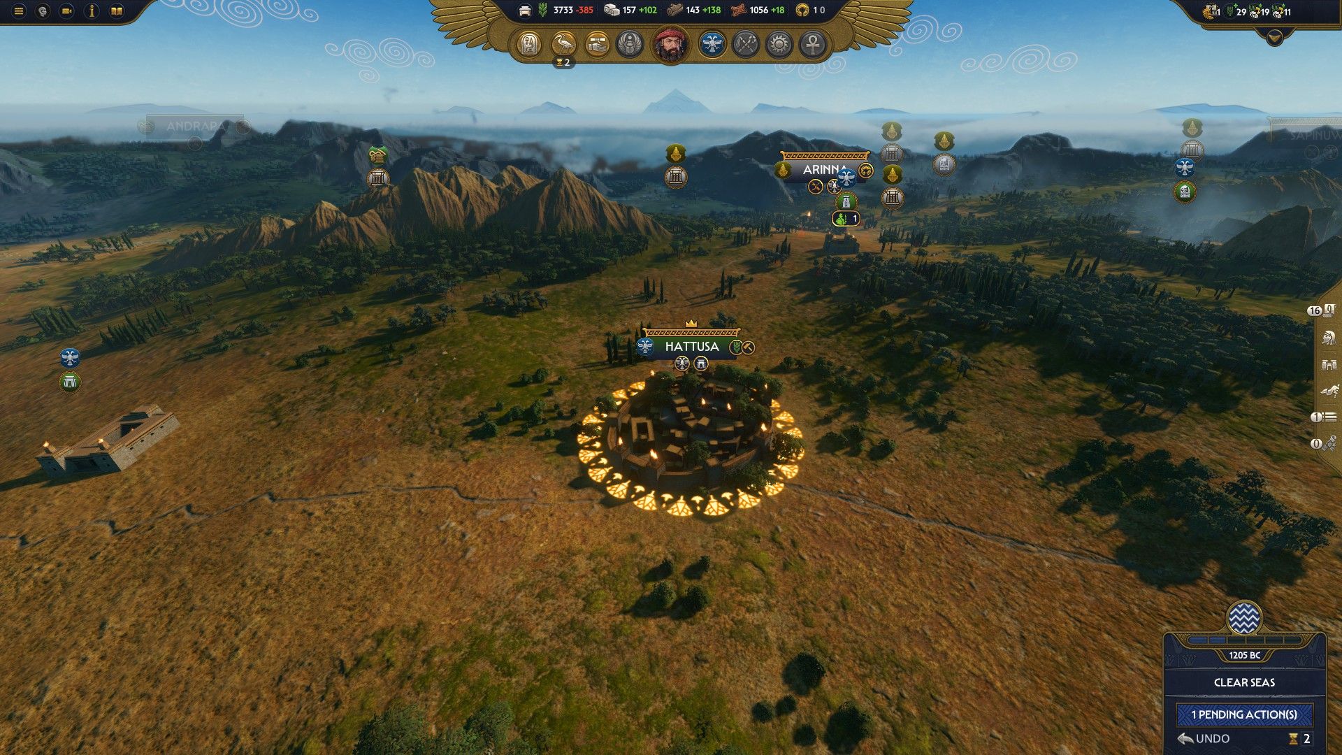 Hattusa, Cult Center of Tarhunna, in Total War: Pharaoh