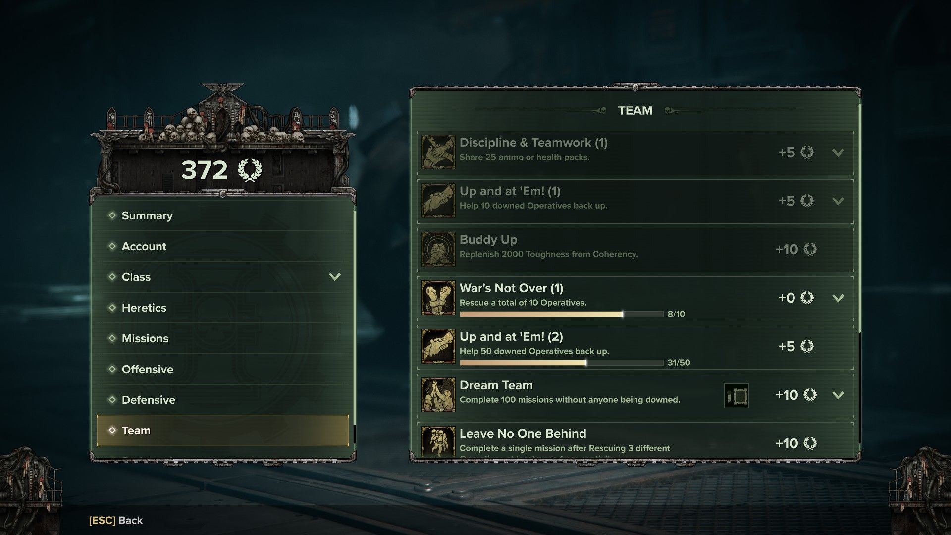 The Penance List in Warhammer 40k: Darktide