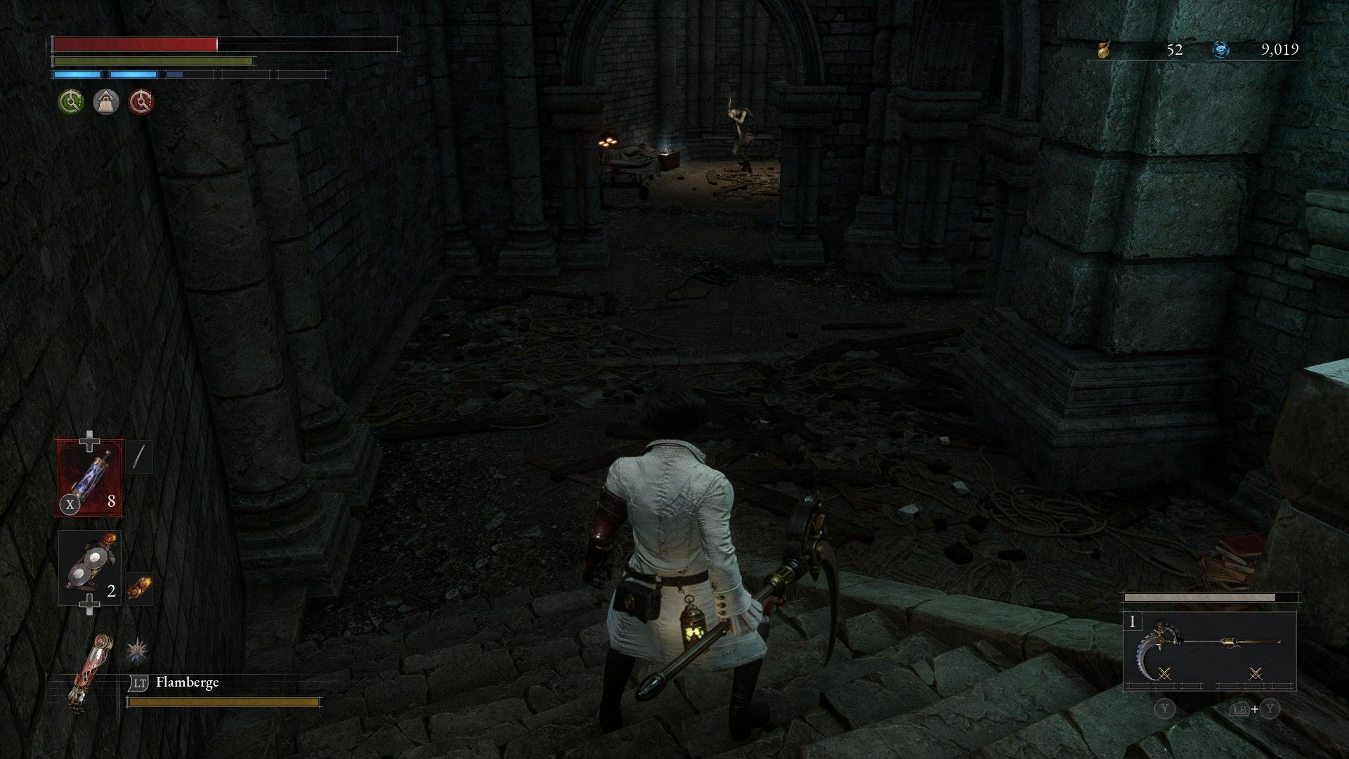 P finds mini lesser version of the Walker of Illusions in Arche Abbey in Lies of P