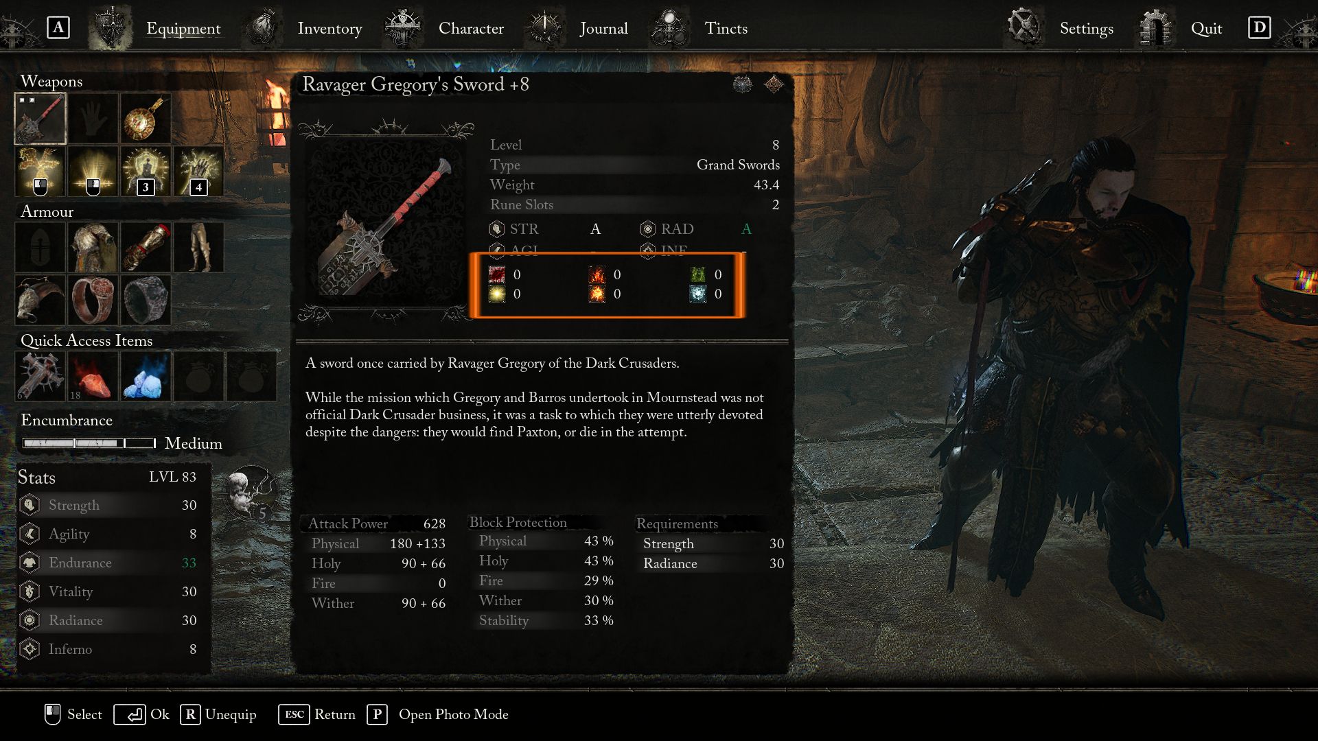 A rectangle outlining all the icons of the Status Effects available in Lords of the Fallen