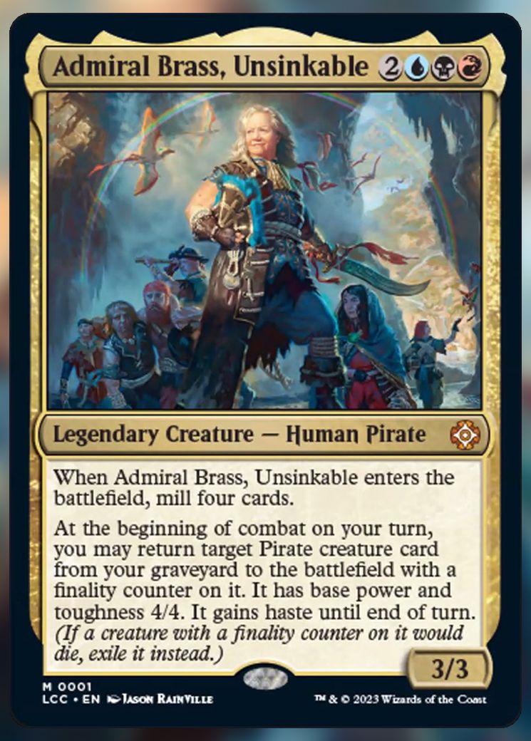 Admiral Brass, Unsinkable