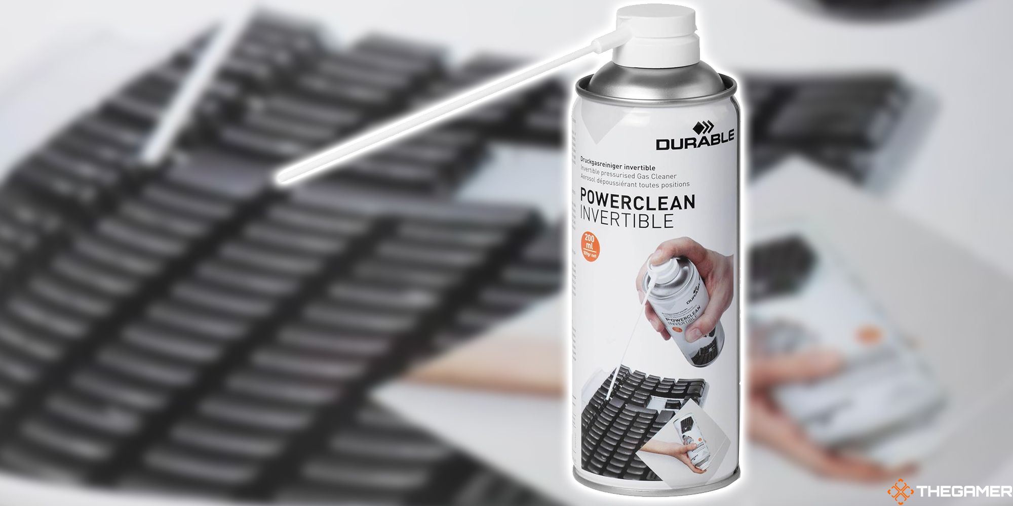 An air sprayer can of compressed air