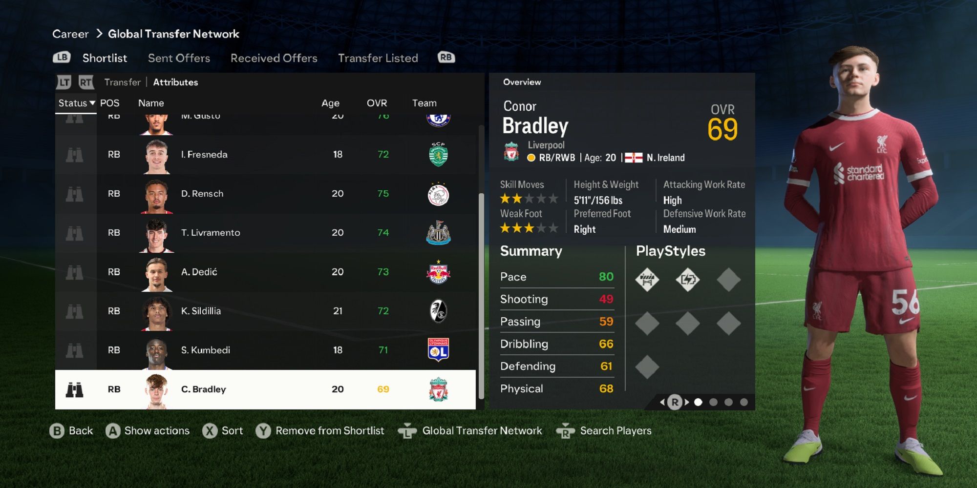 An image of Conor Bradley in EA Sports FC 24-1
