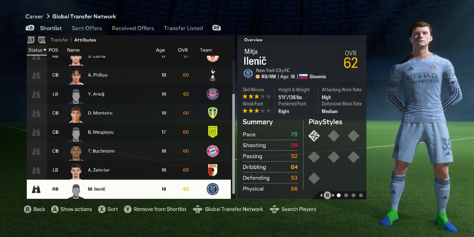 An image of Mitja Ilenic in EA Sports FC 24