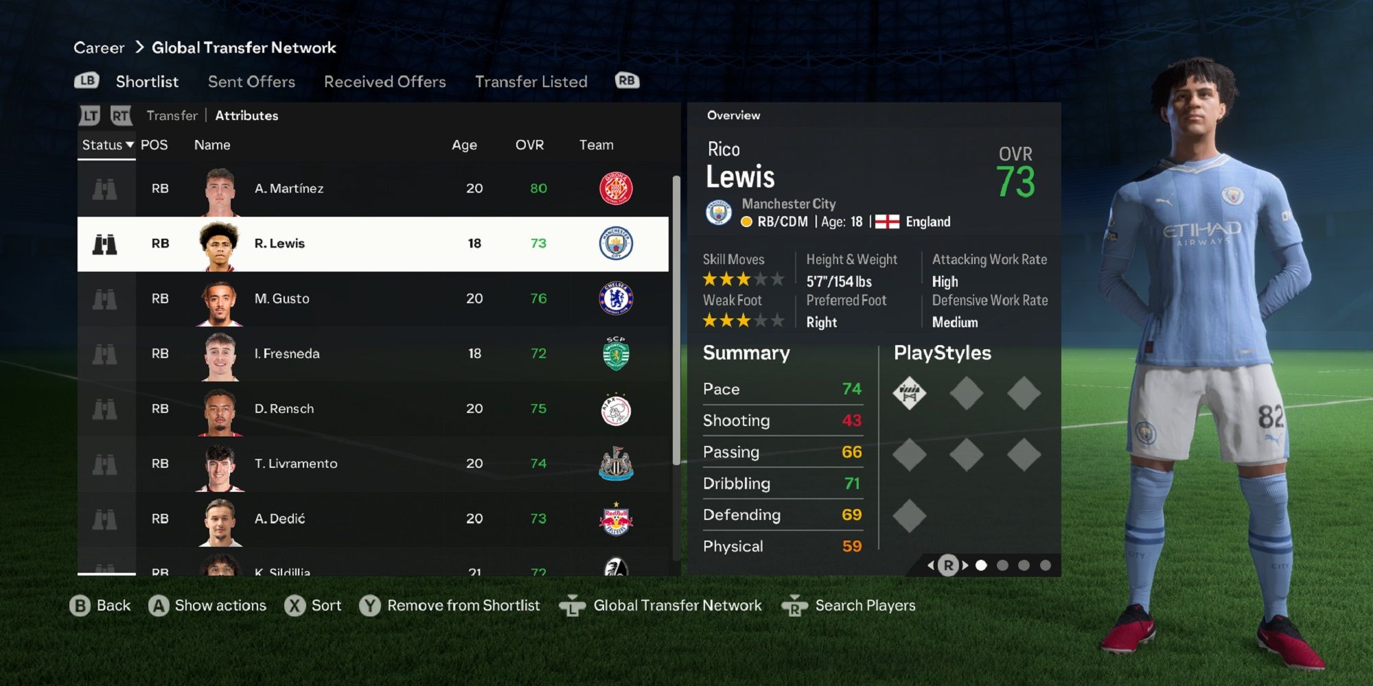 An image of Rico Lewis in EA Sports FC 24-1