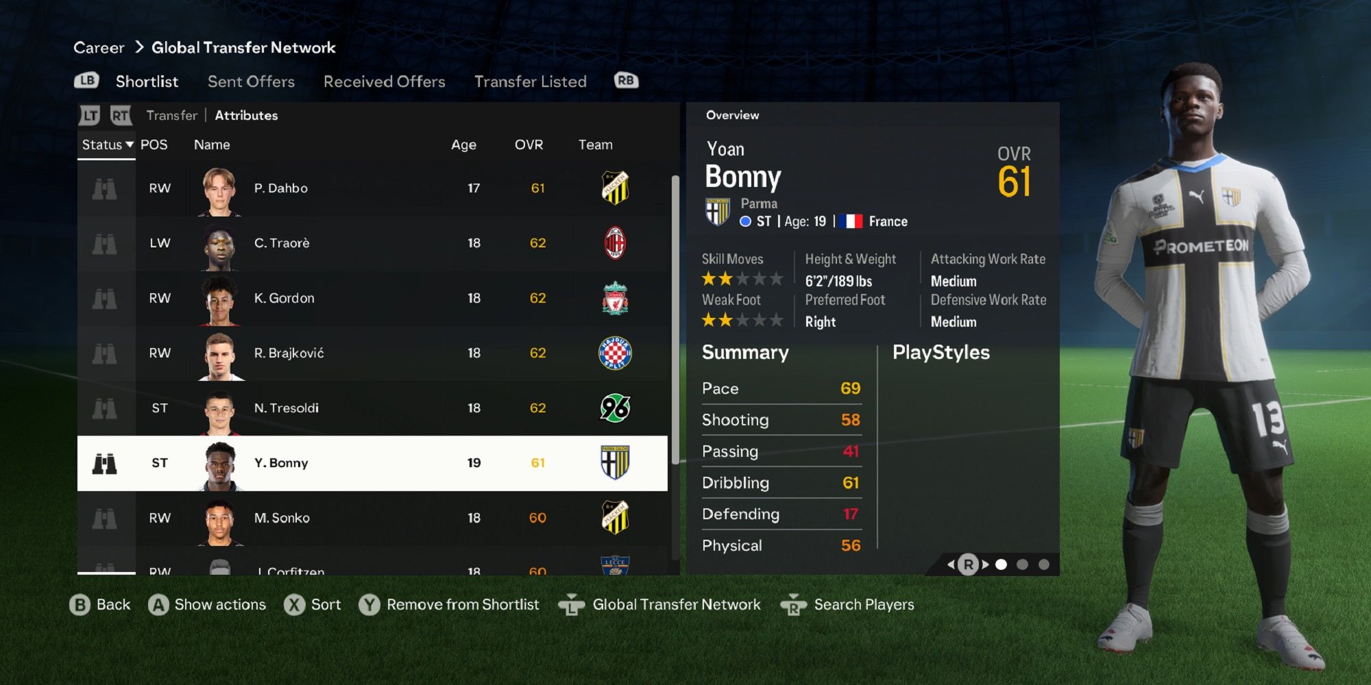 An image of Yoan Bonny in EA Sports FC 24