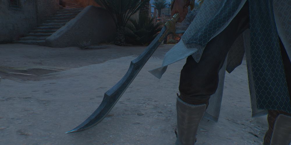 Assassin's Creed Mirage, Best Early Upgrades, A close look at the Initiate Of Alamut Sword