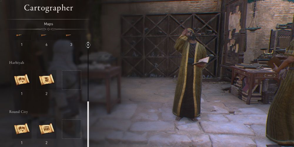 Assassin's Creed Mirage, Buying a map from the Cartographer