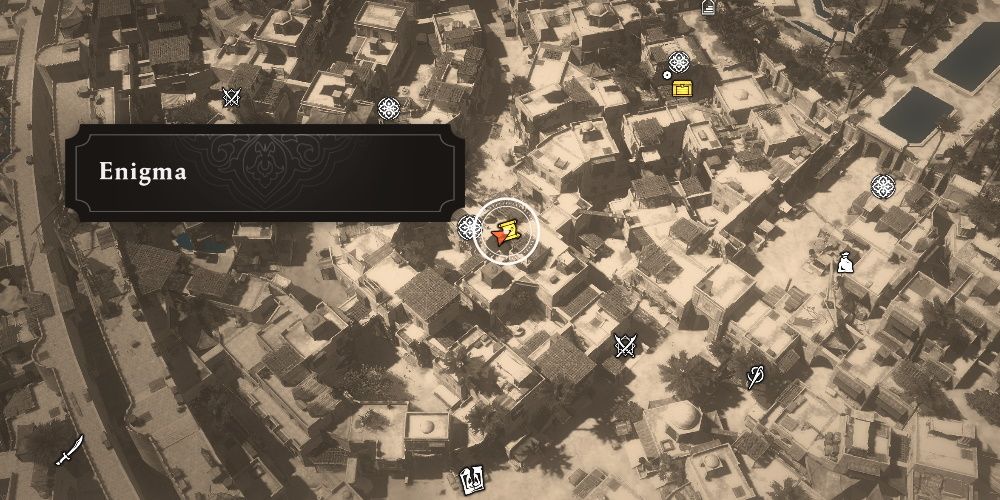 Assassin's Creed Mirage, Enigma on the west side of the Round City