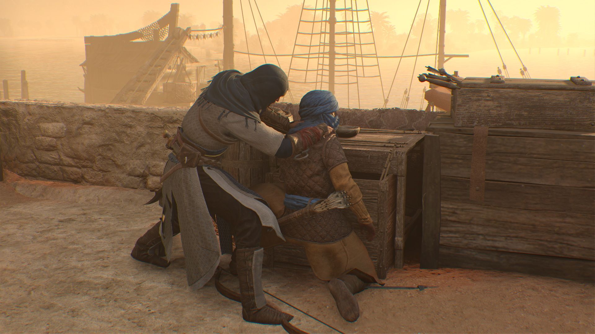 Assassin's Creed Mirage, Taking out the guard on the roof