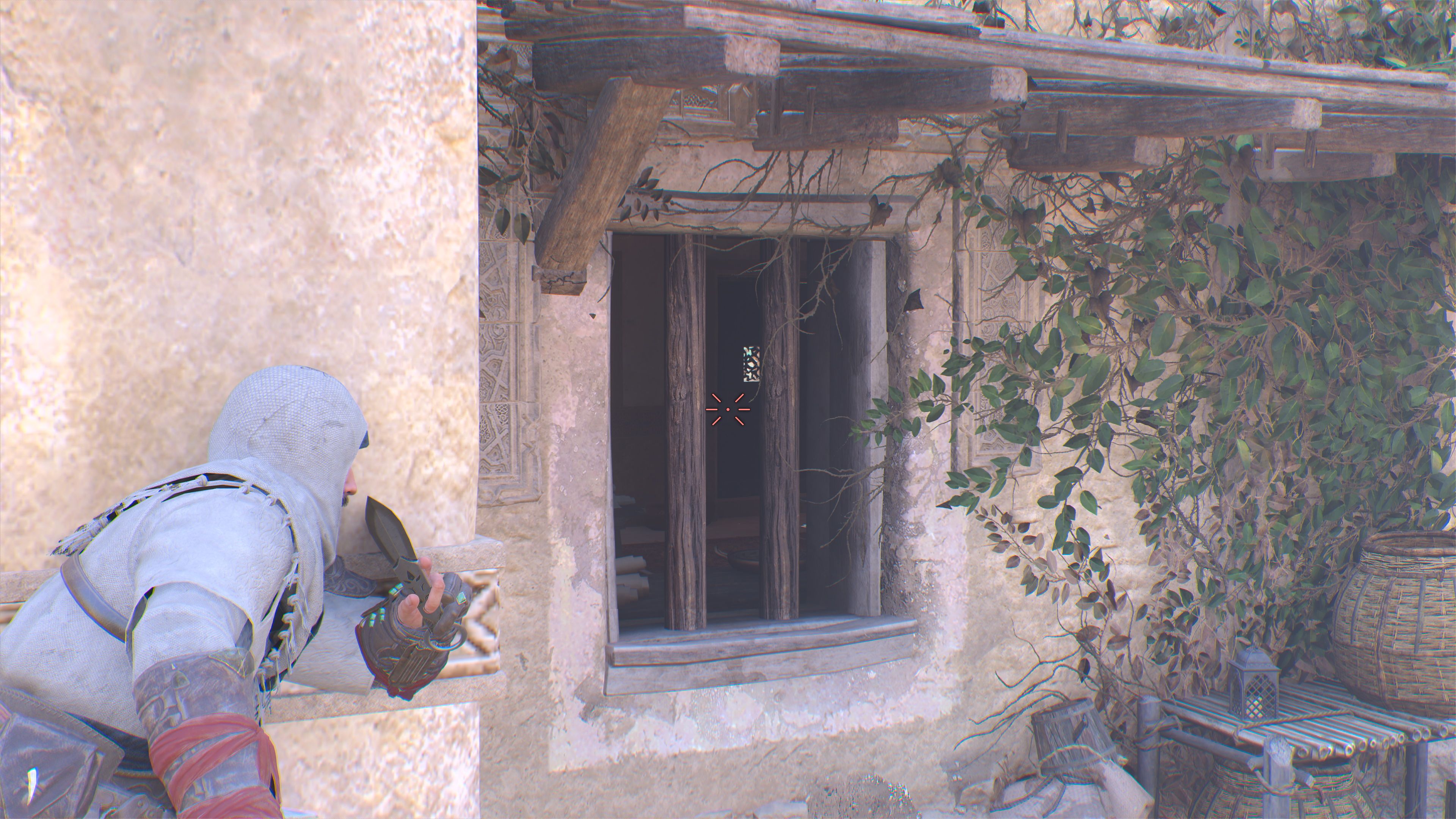 Assassin's Creed Mirage, Throwing the knife at the door
