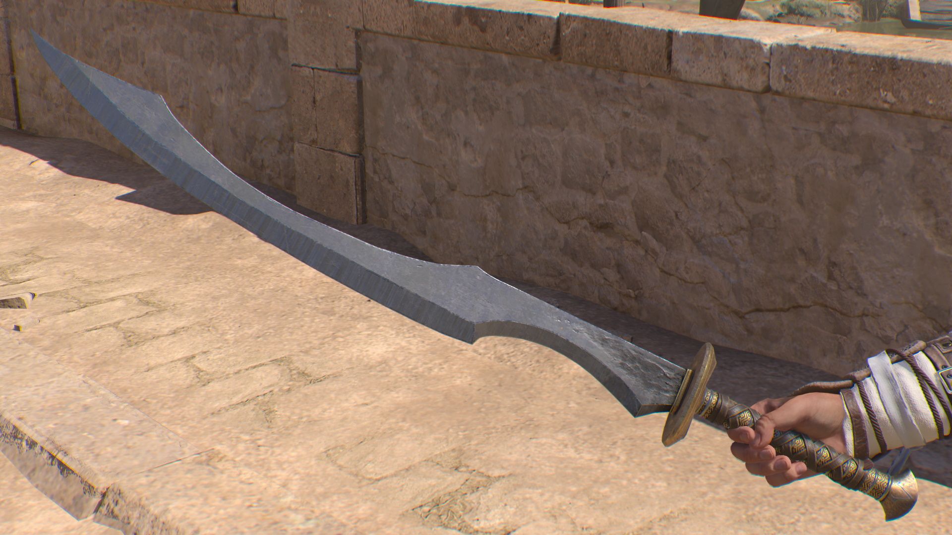 Assassin's Creed Mirage, Up close shot of the Hidden One Sword