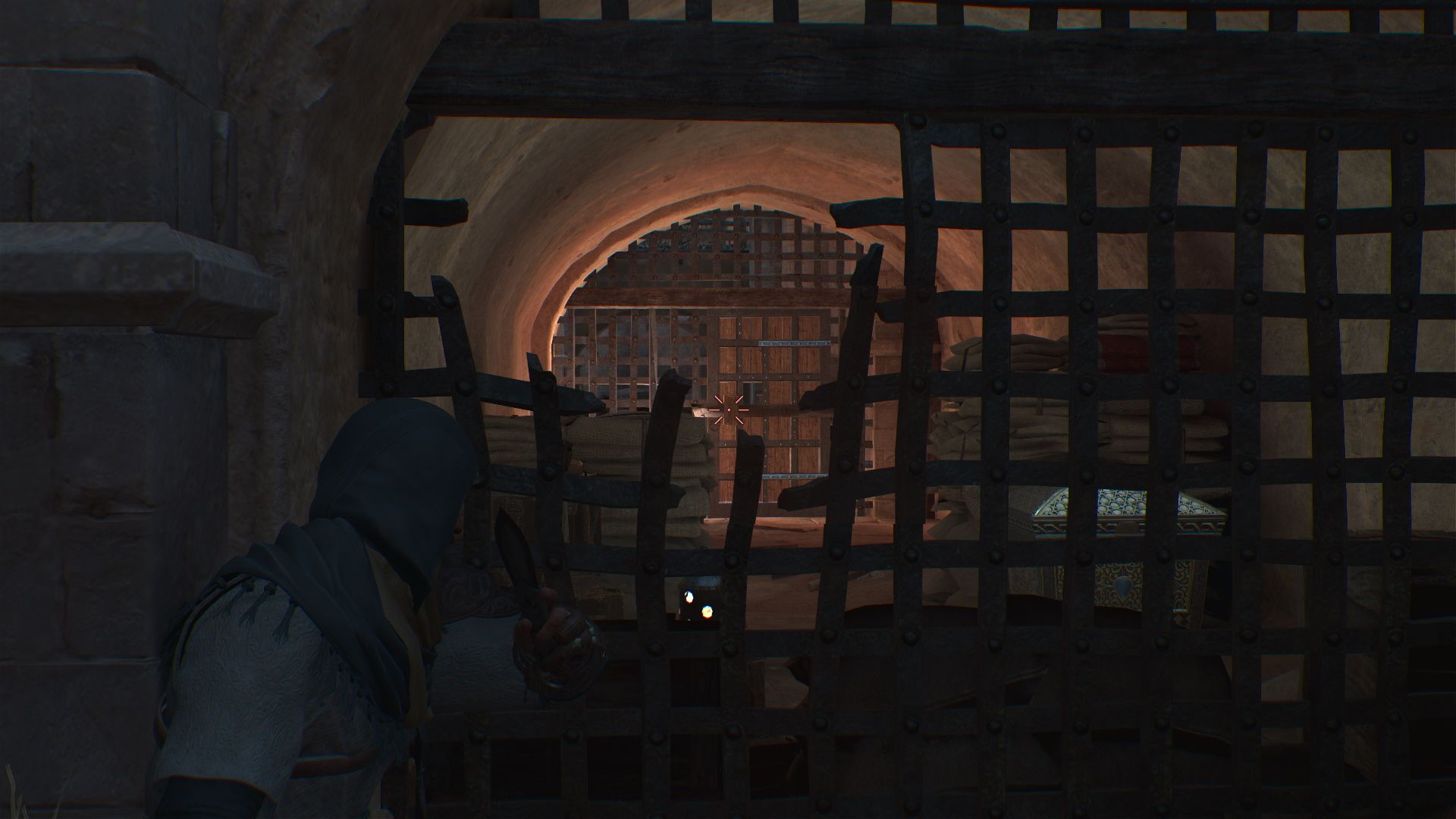 Assassin's Creed Mirage, Using a knife to break the barricade