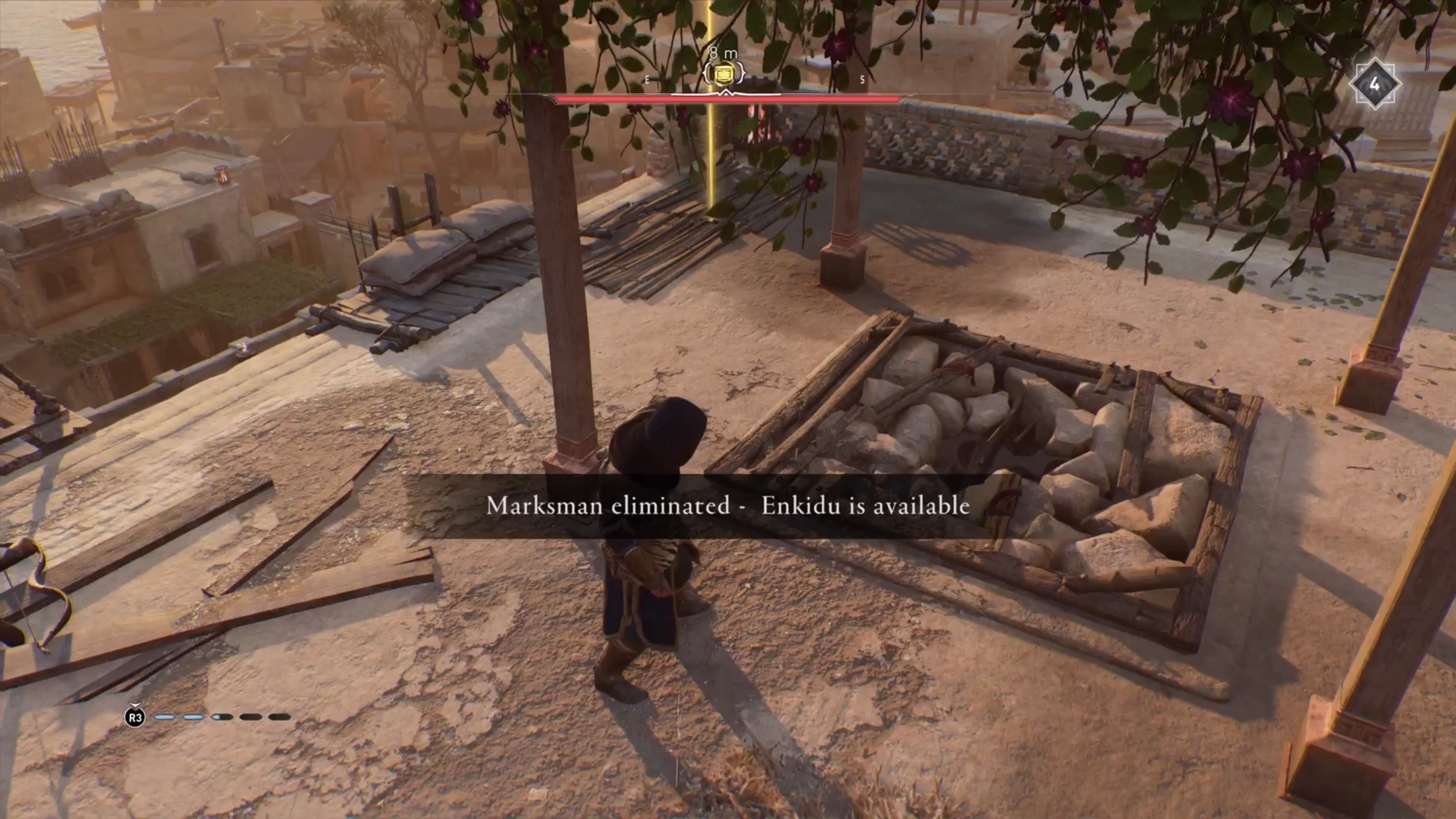 Basim can't break weak structure using his tools in Assassin's Creed Mirage