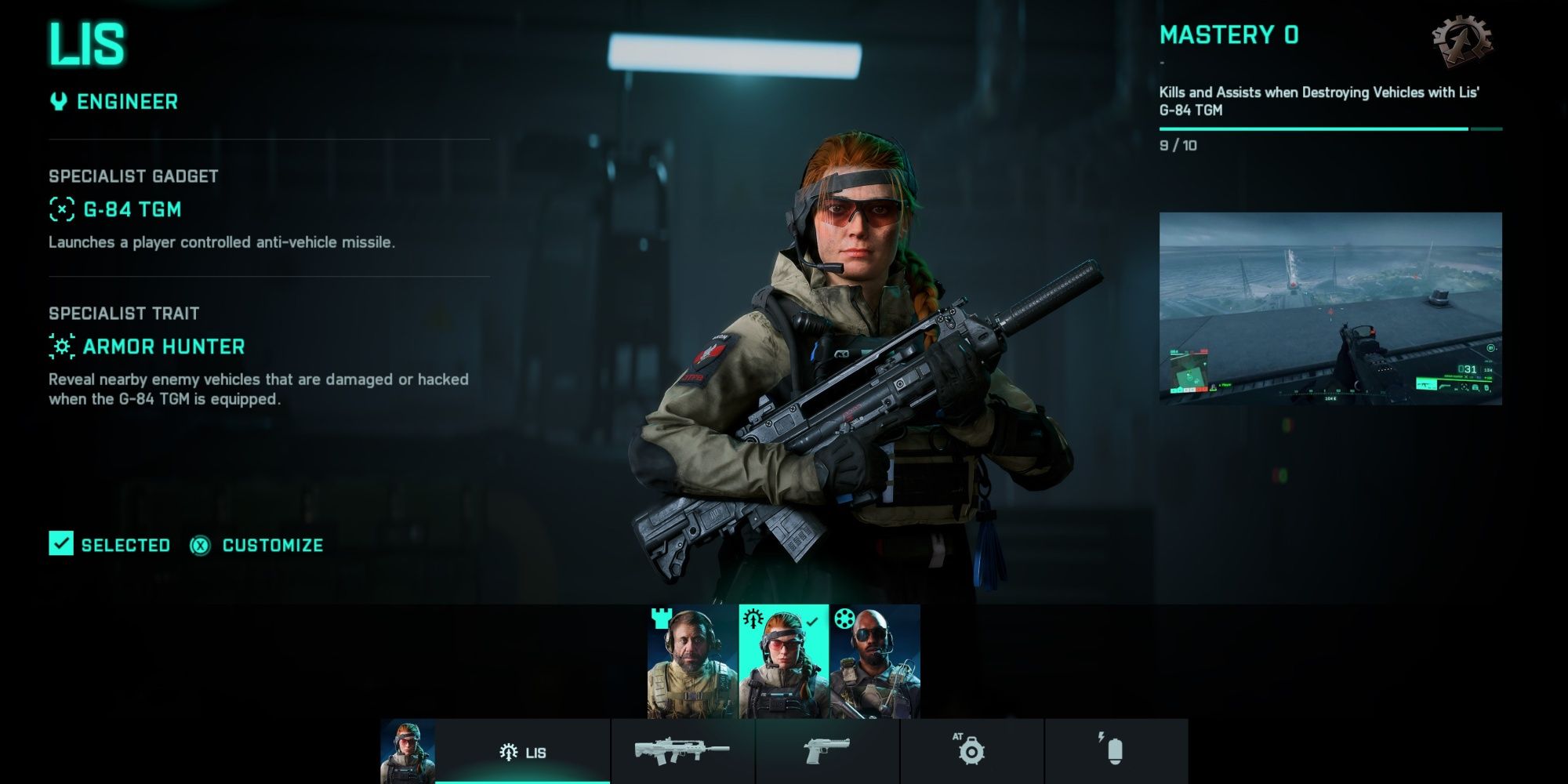 Battlefield 2042 Lis Gadget And Passive Menu