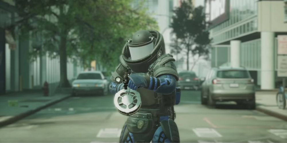 Bulldozer Looking Directly Into Camera in Payday 3