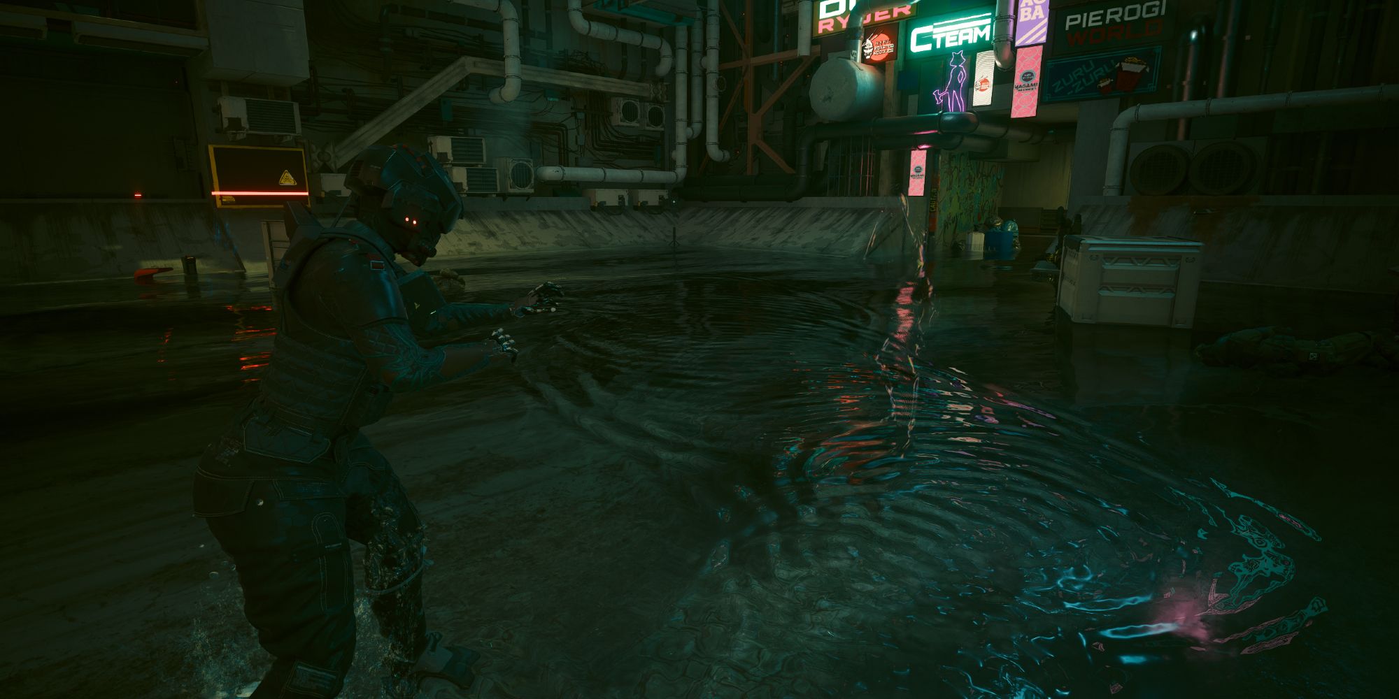 V fighting Lt. Mower in Cyberpunk 2077.