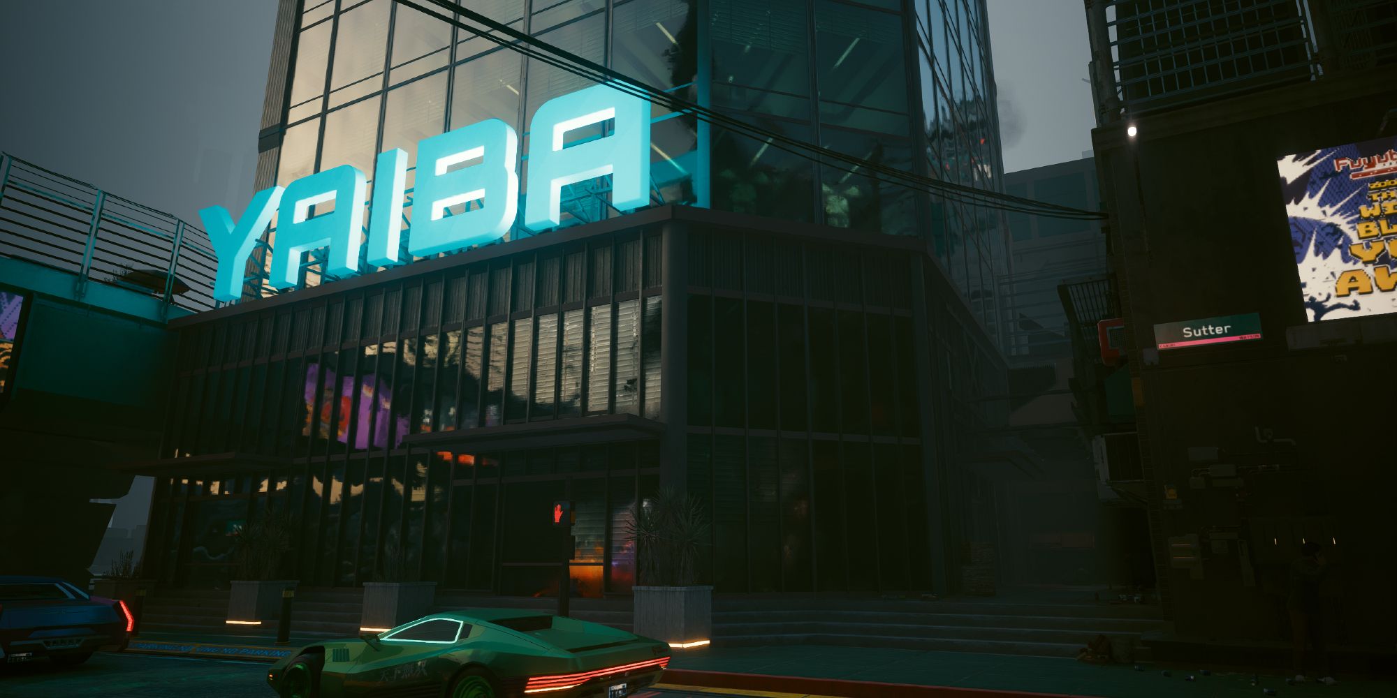 Yaiba Corp building where Regina Jones resides in Cyberpunk 2077.