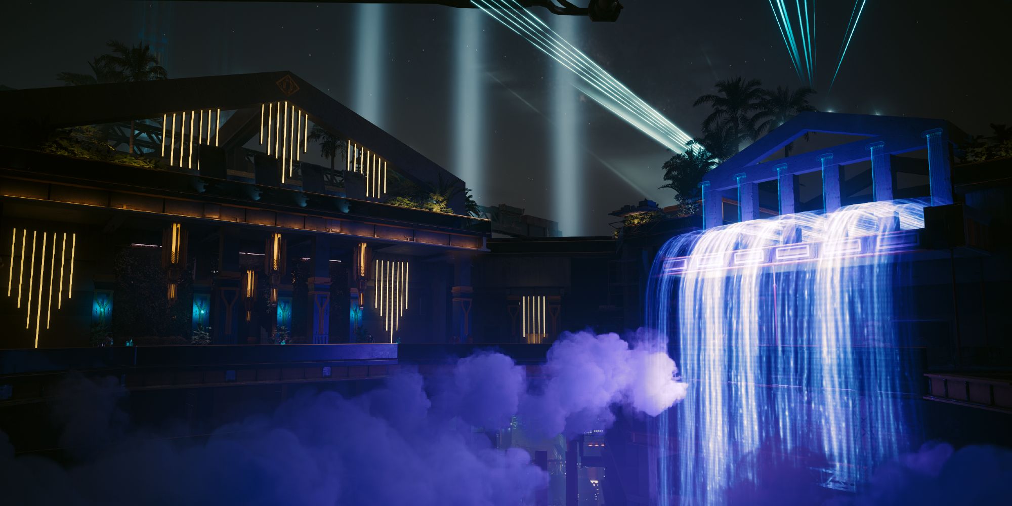 The Black Sapphire club entrance in Cyberpunk 2077.