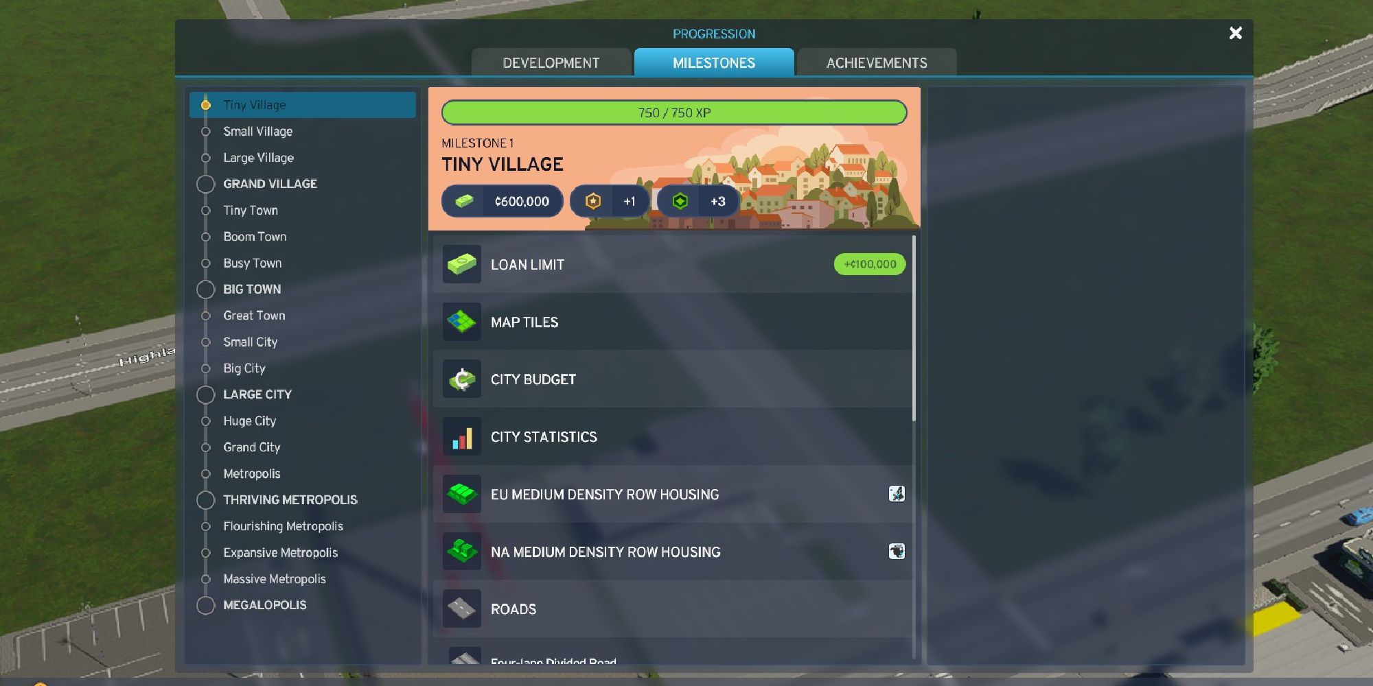 cities skylines milestones