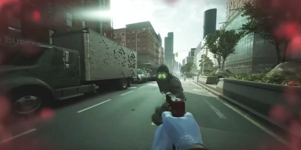 Cloaker Winding Up Melee Attack On Wounded Player Looking At Cloaker in Payday 3