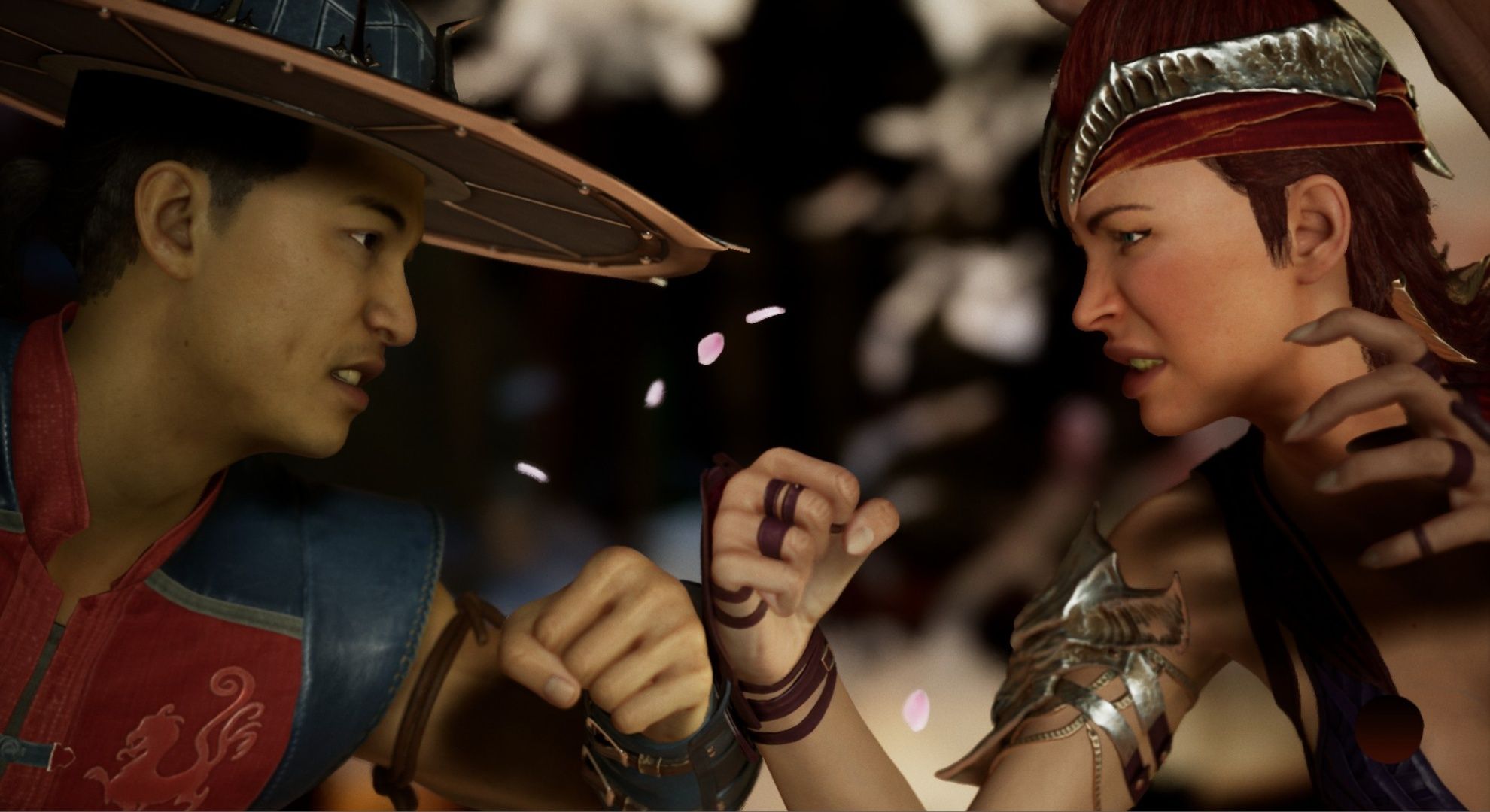 Kung Lao and Nitara clashing before combat starts in Mortal Kombat 1.