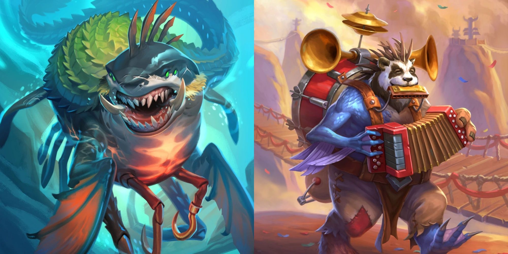 Amalgam of the Deep and The One-Amalgam Band Hearthstone Full Art