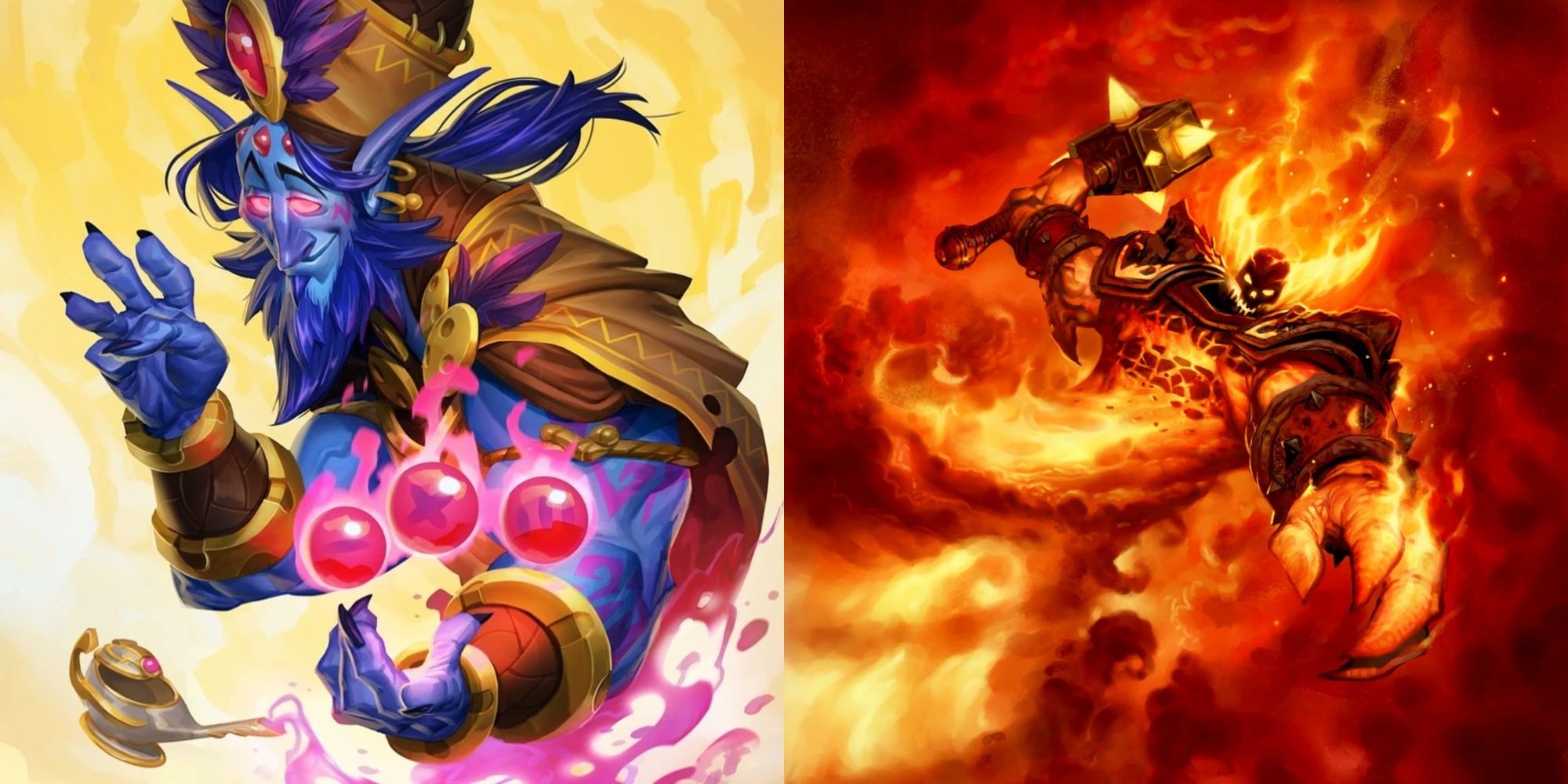 Zephrys the Great and Ragnaros the Firelord Hearthstone Full Art