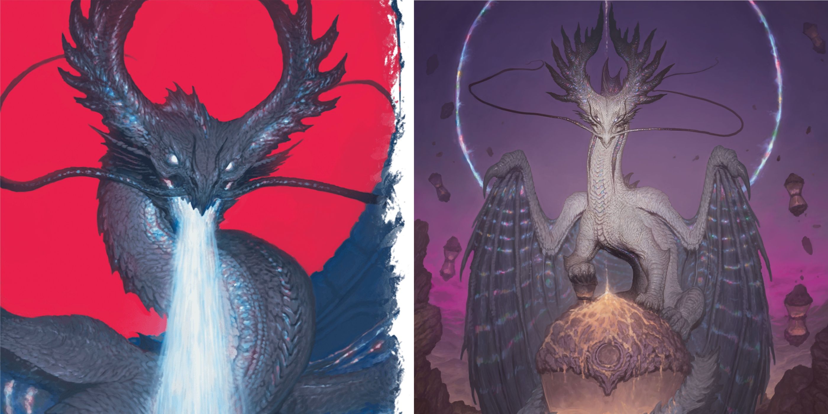 DND two time dragons side by side from Planescape