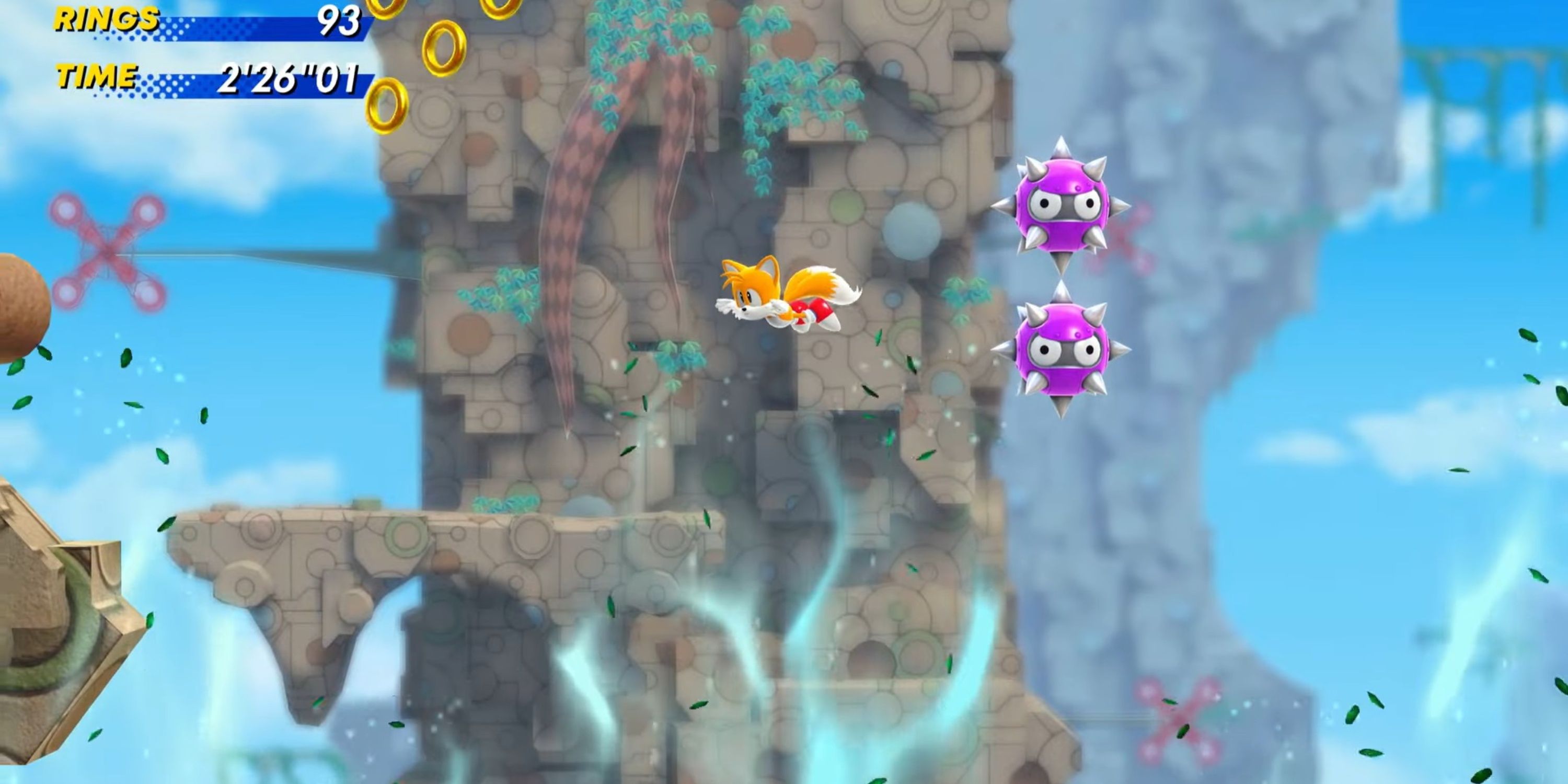 Tails navigating Sky Temple