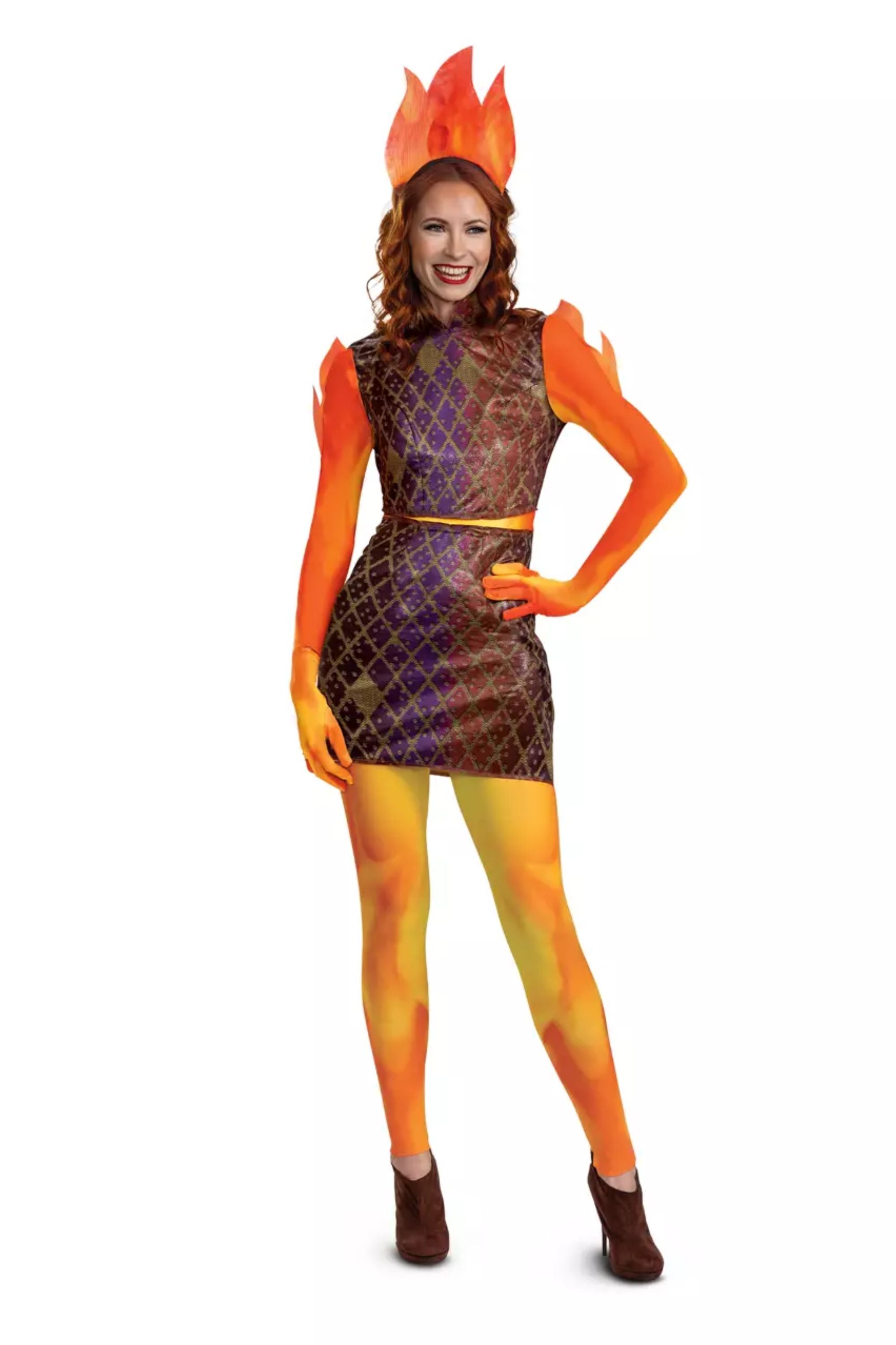 someone dressed as Ember From Elemental