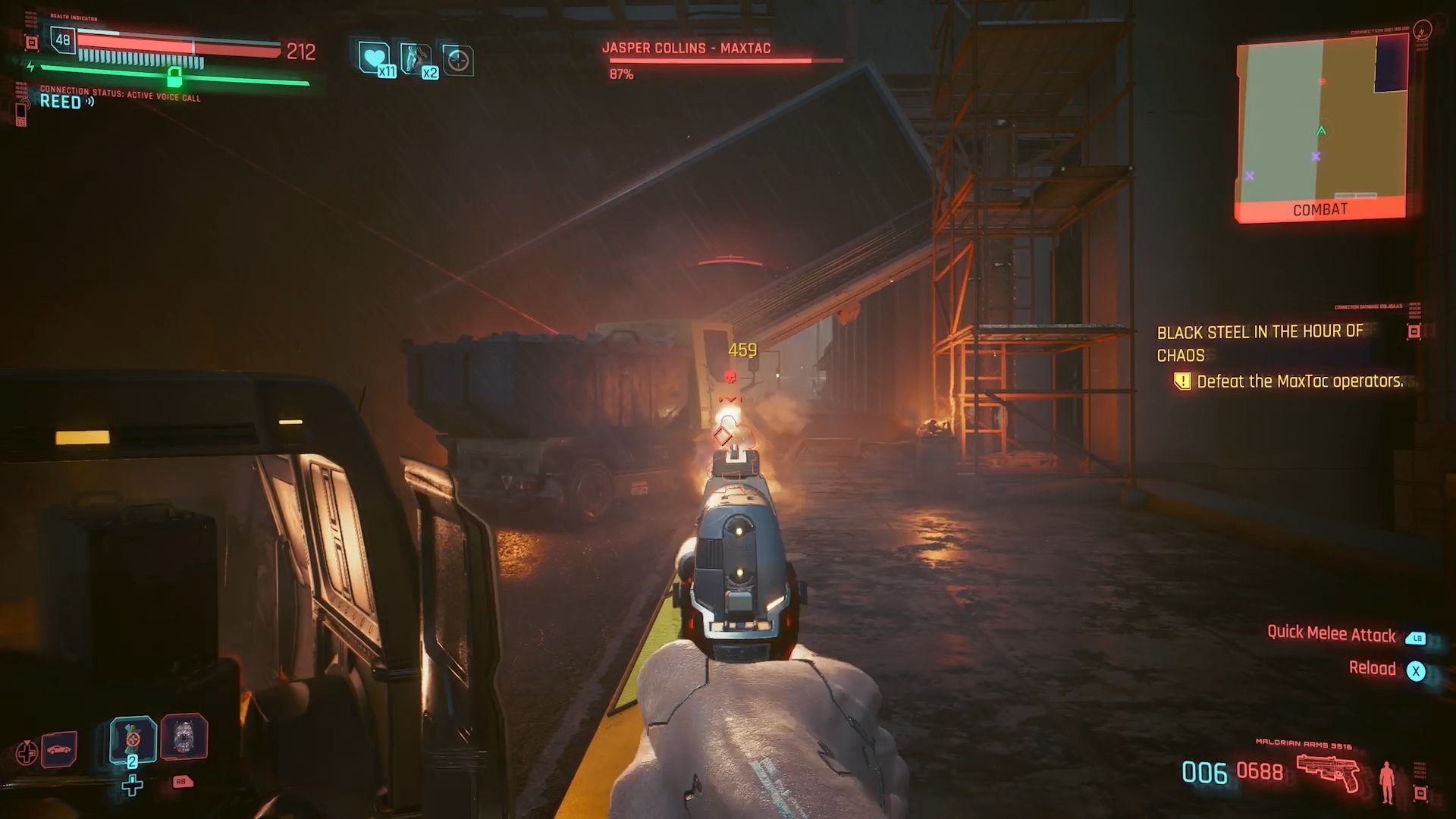 Cyberpunk 2077 Phantom Liberty Screenshot Of Player Shooting Jasper Collins