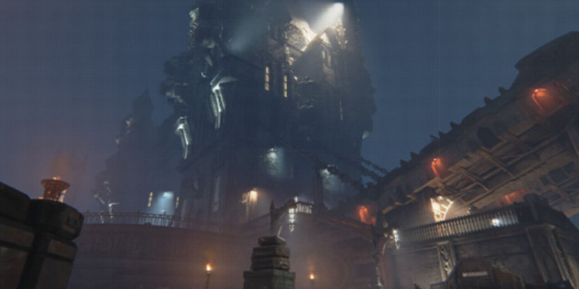 darktide comms plex towering structure in dark of the hive