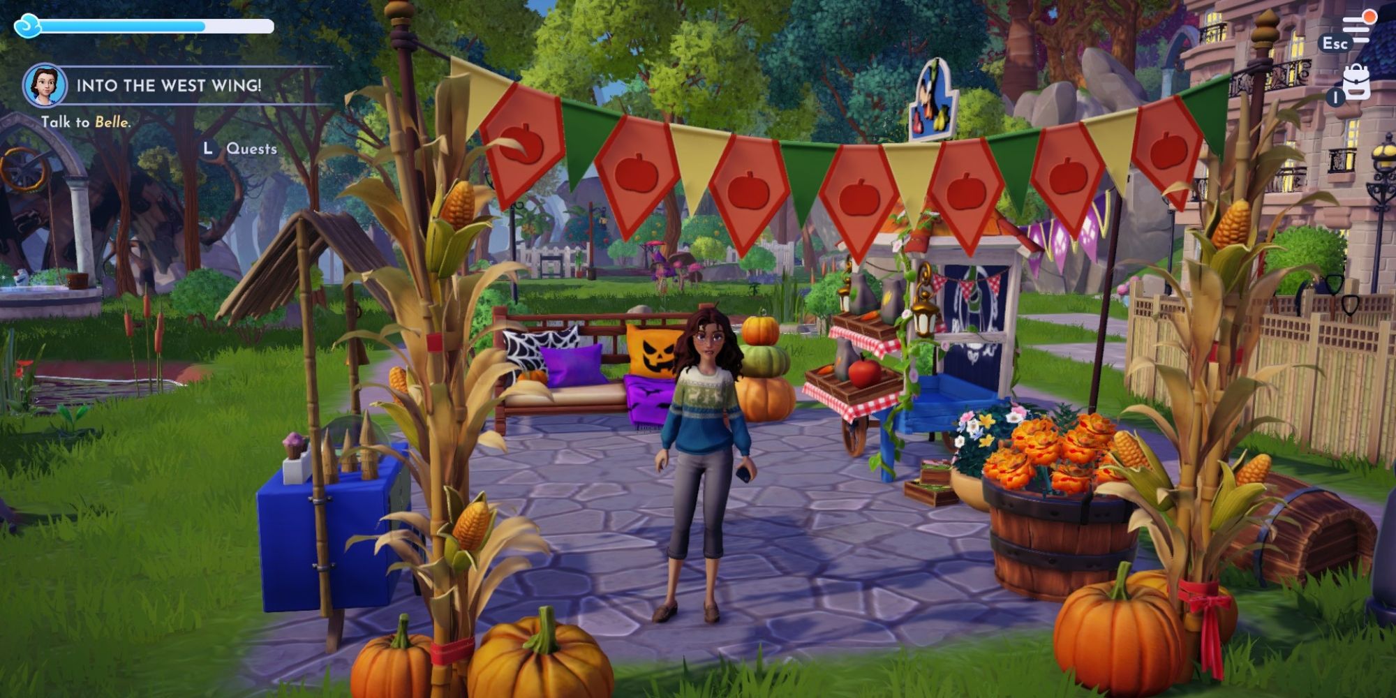 Disney Dreamlight Valley Autumn Decor In Peaceful meadow