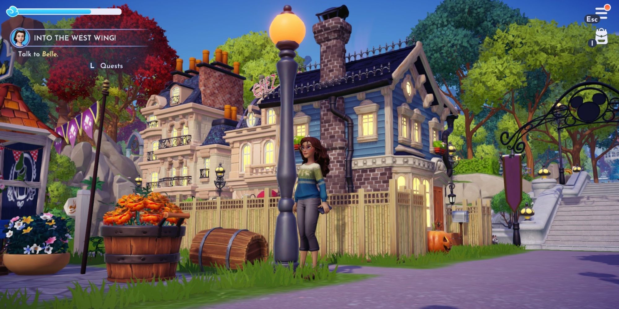 Disney Dreamlight Valley Orange Lampost