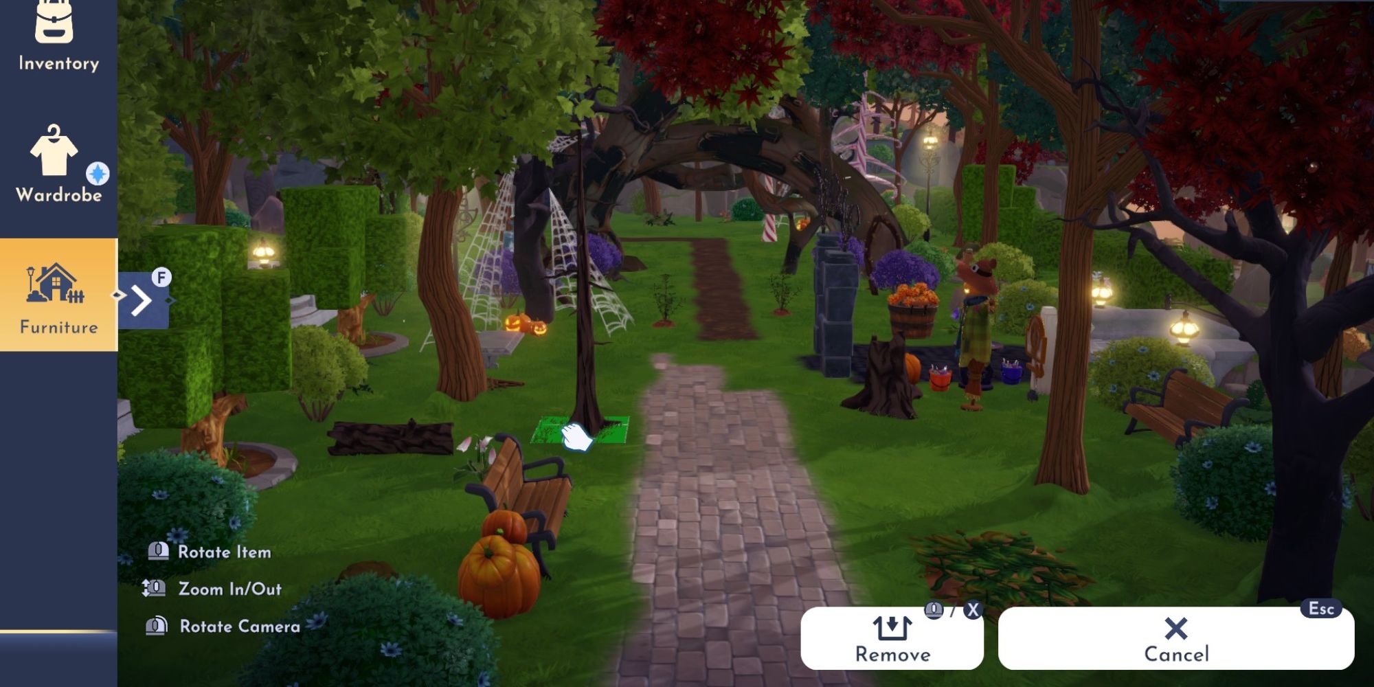 Disney Dreamlight Valley Placing Dead Tree